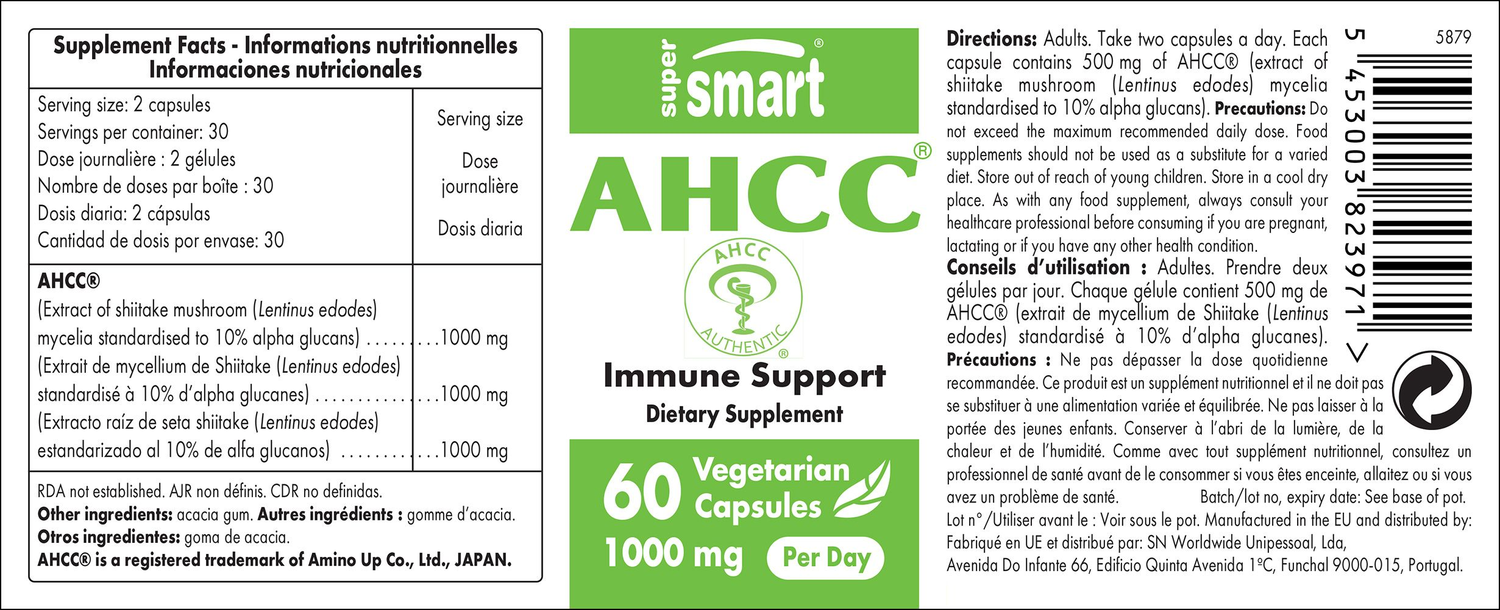 Complément alimentaire d'AHCC composé de champignon shiitake