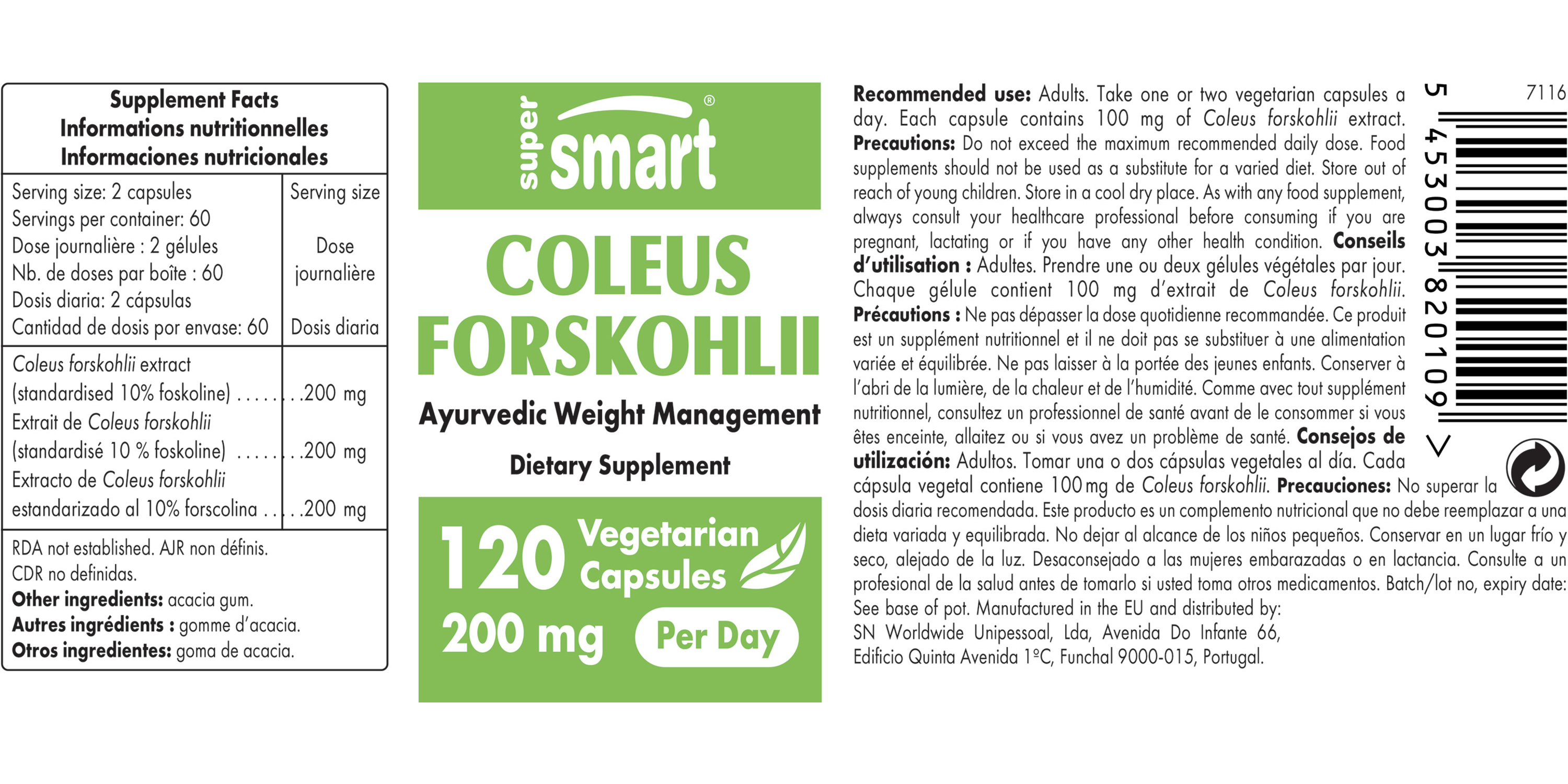 Coleus Forskohlii Supplement