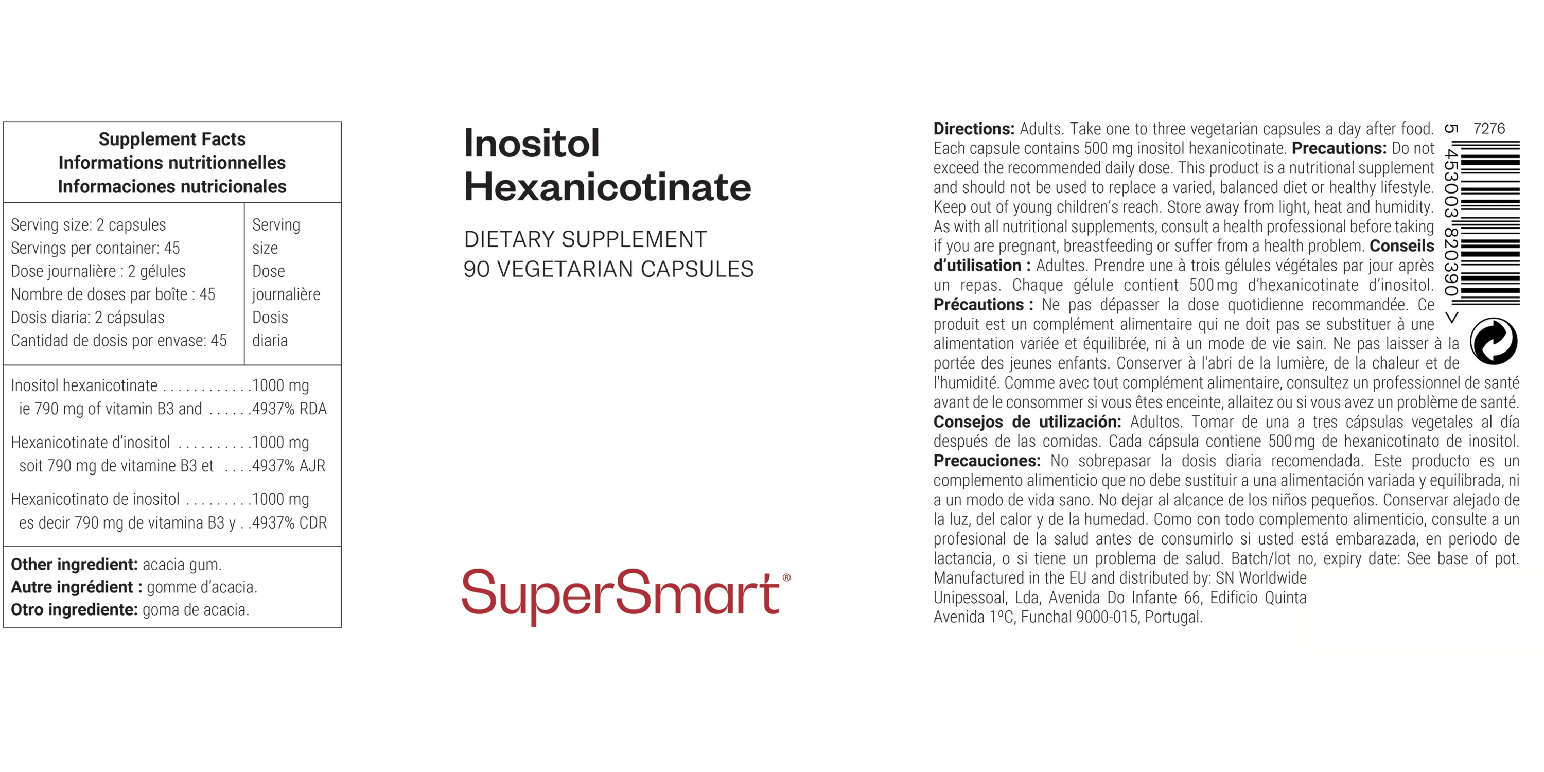 Inositol Hexanicotinate Supplement 