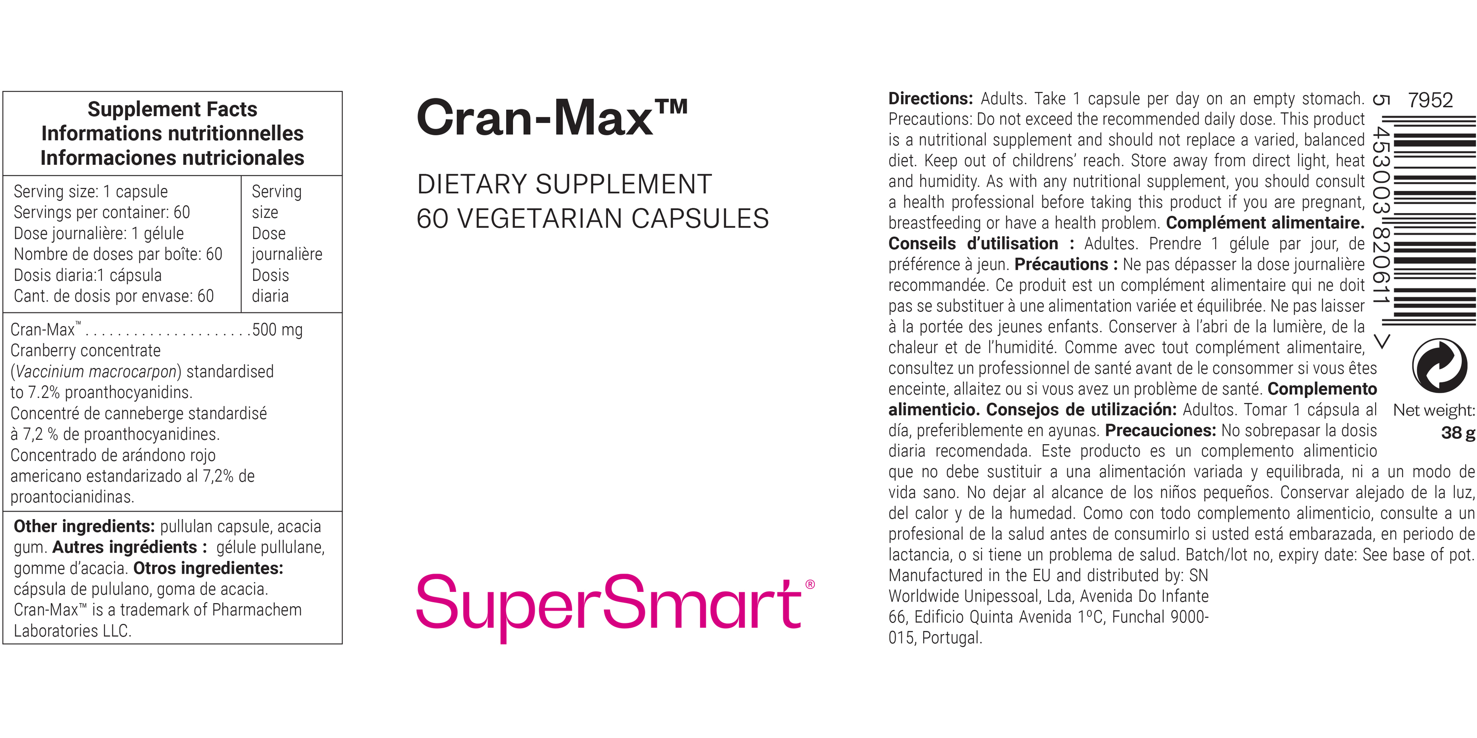 Suplemento Cran-Max®