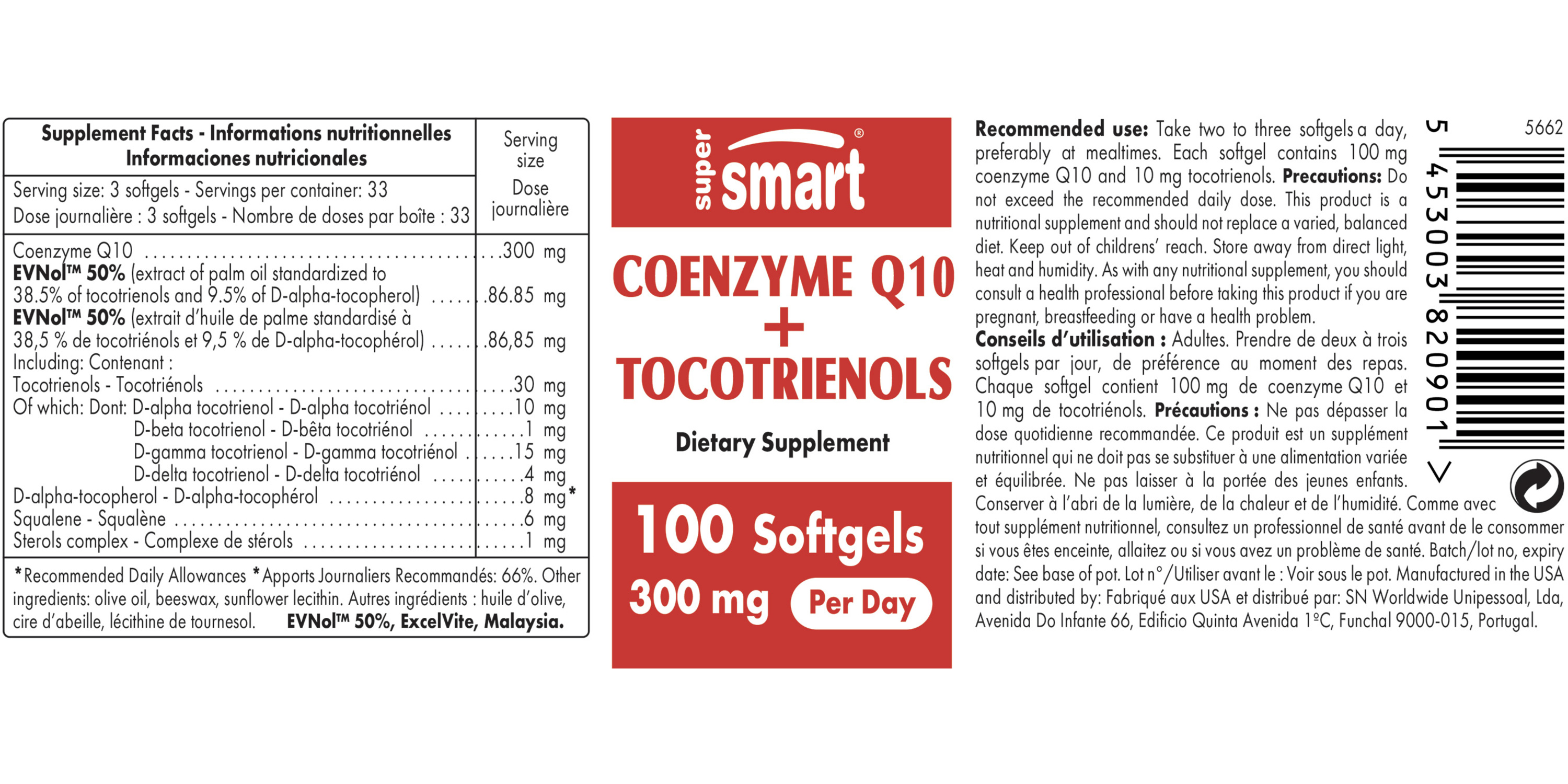 CoQ10 + Tocotrienols 