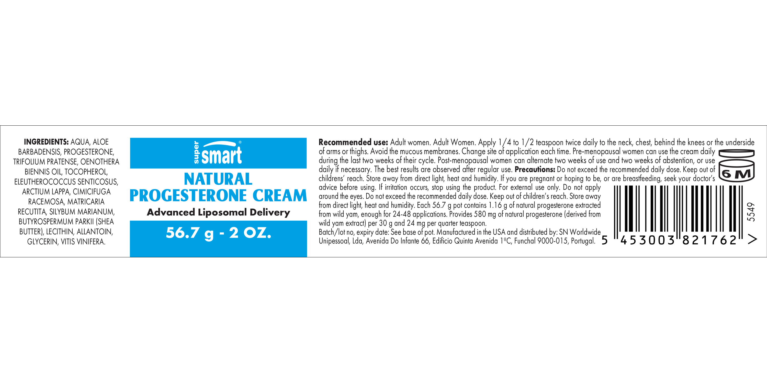 Natural Progesterone Cream