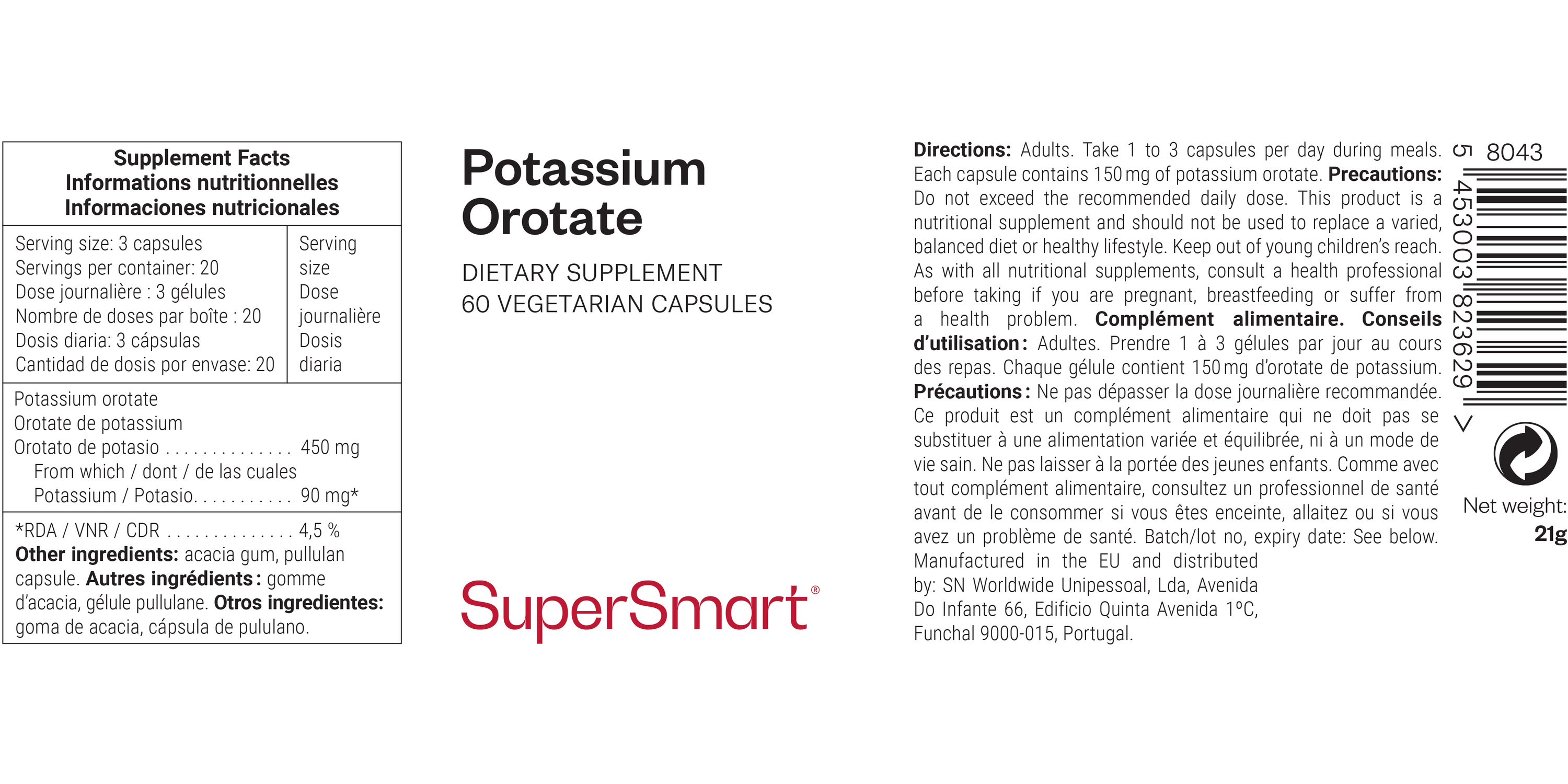 Potassium Orotate 