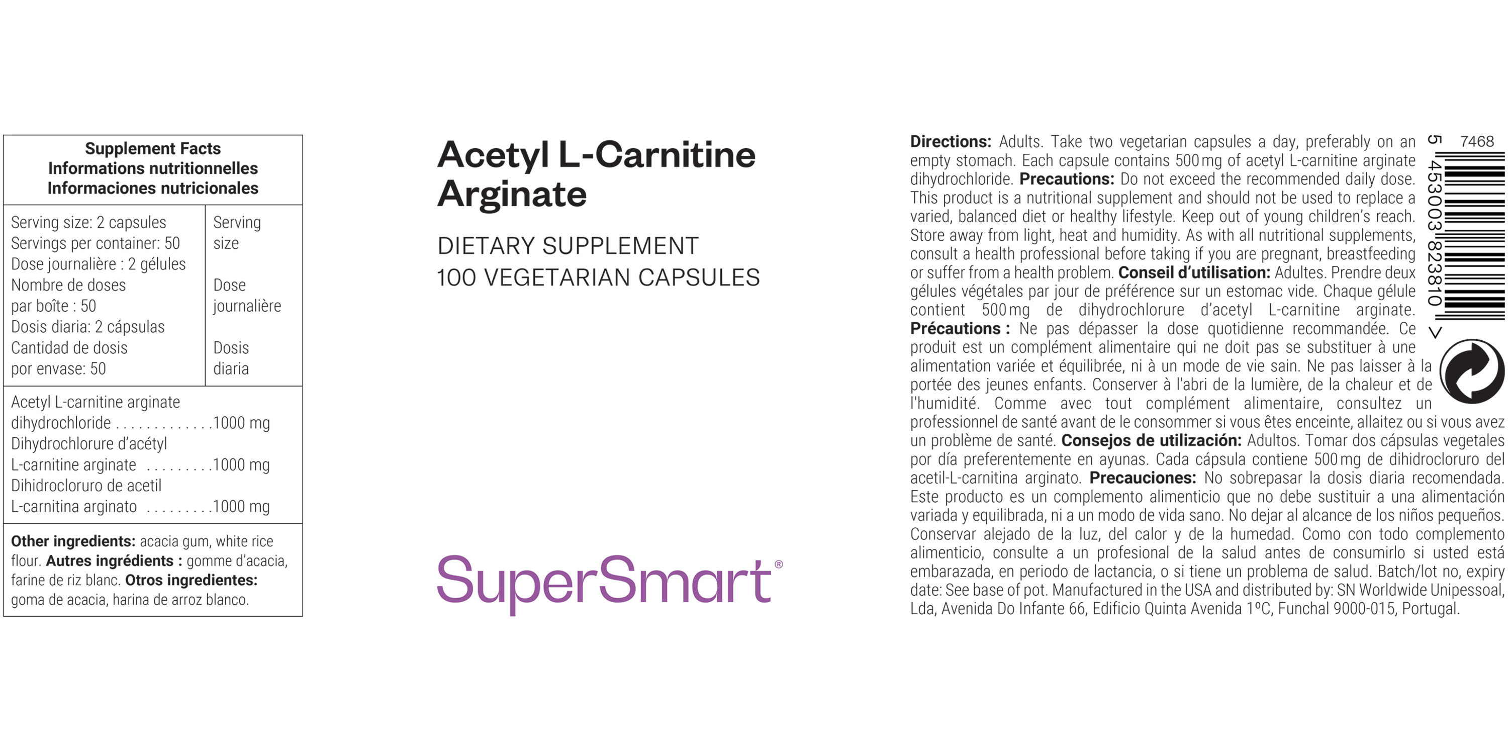 Acetyl L Carnitine Arginate