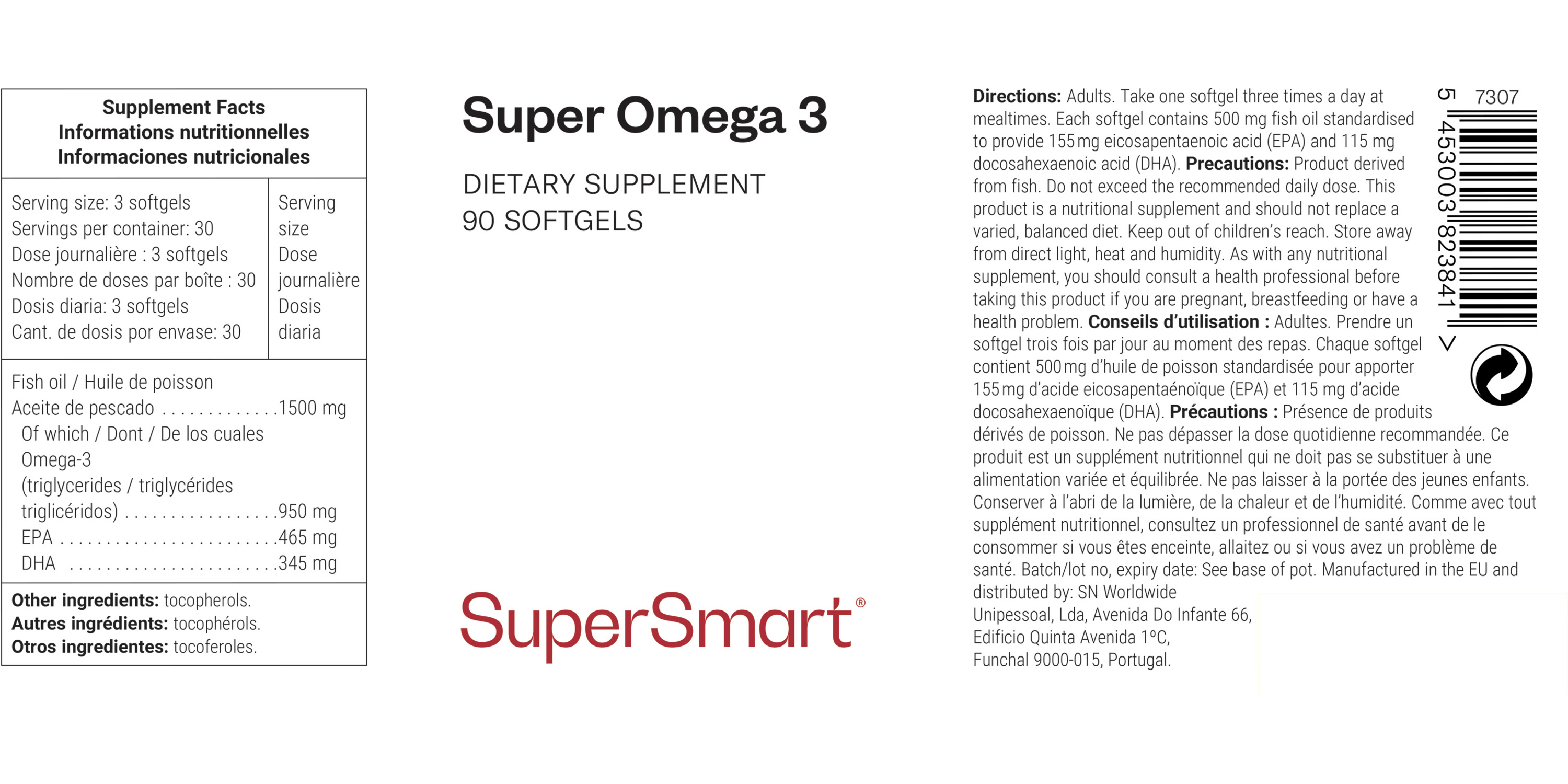 Supplément Super Oméga 3