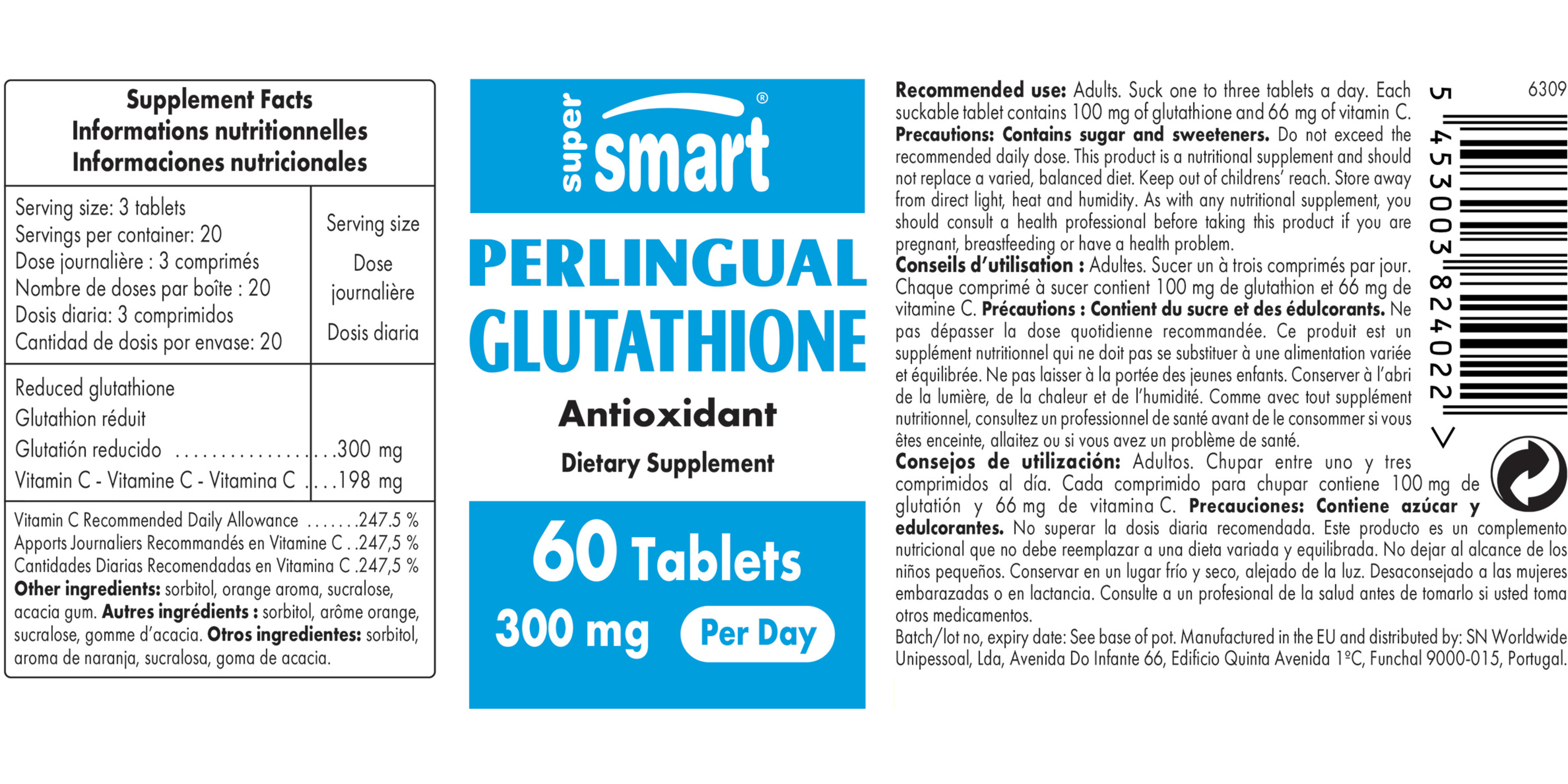 Perlingual glutathione 