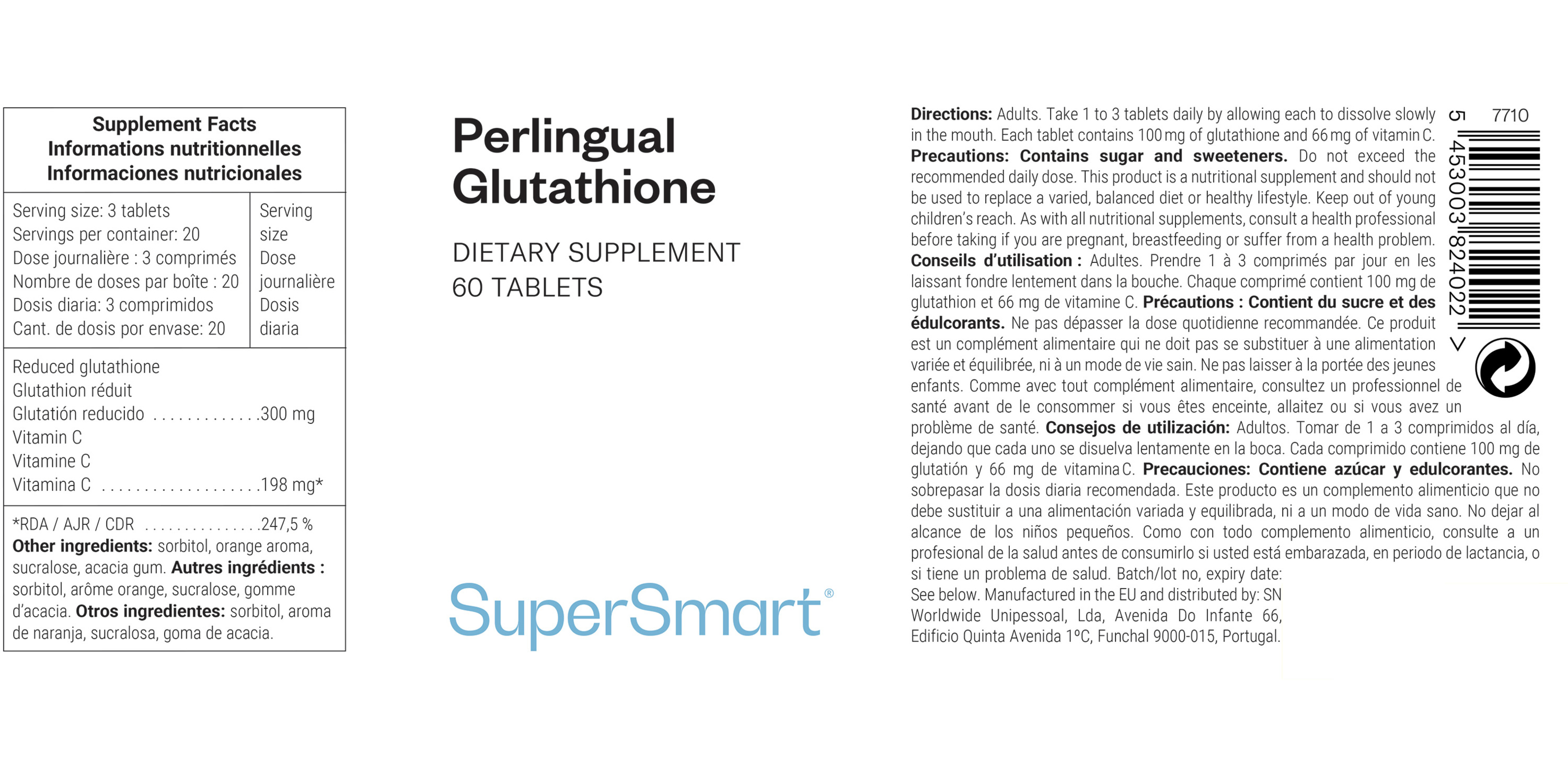 Perlingual glutathione 