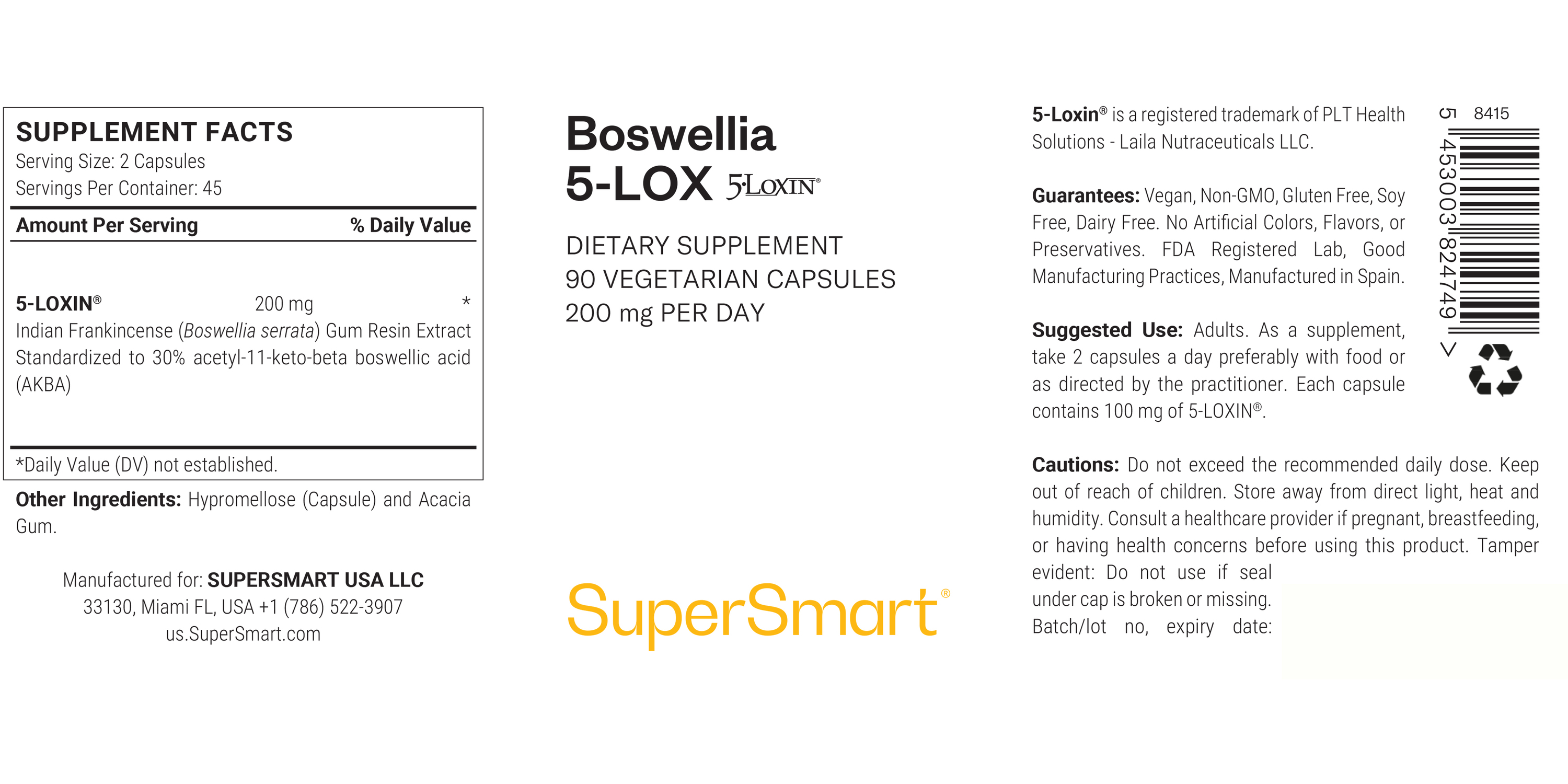 Complemento Alimenticio de Boswellia Serrata