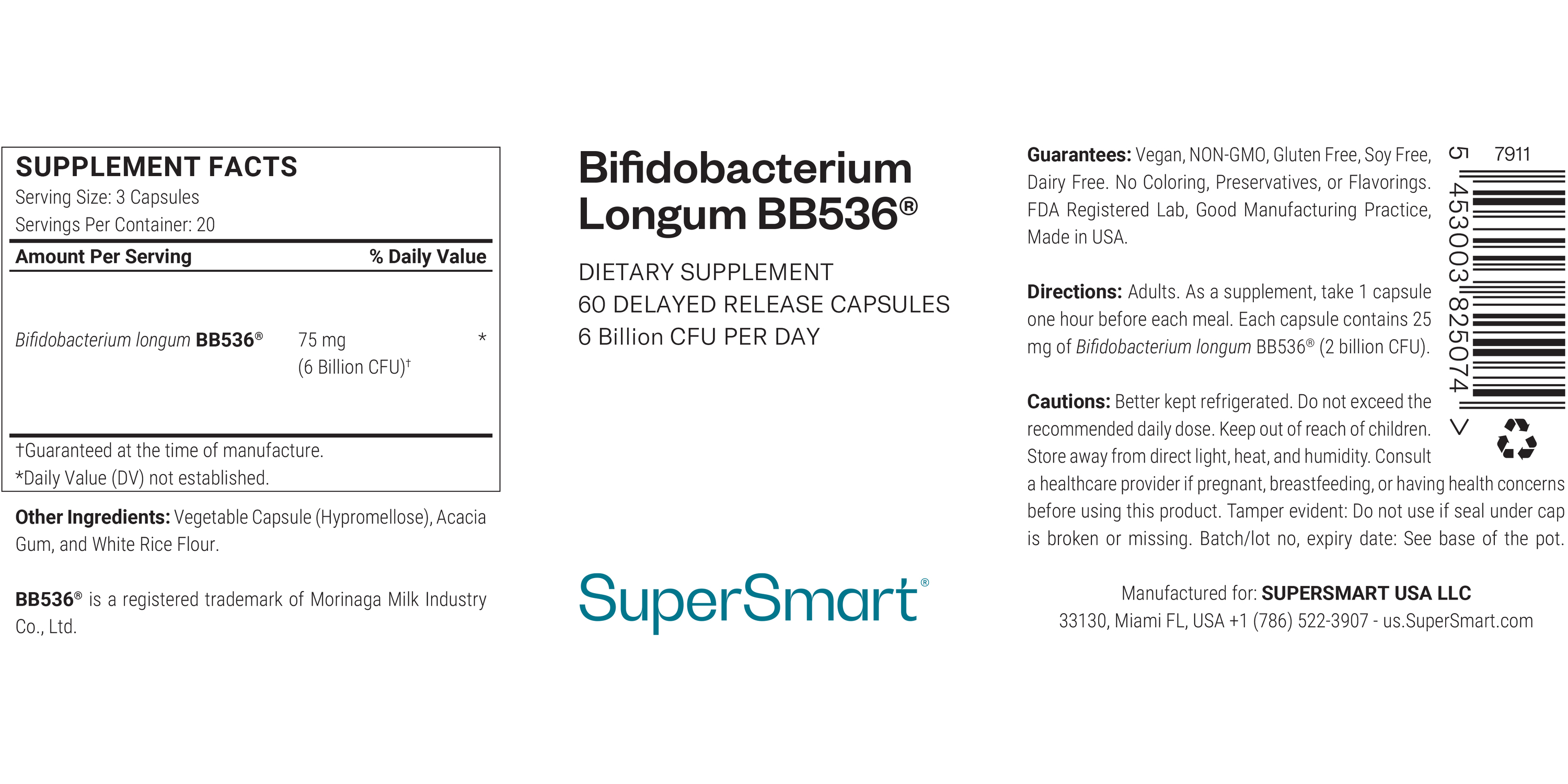 Bifidobacterium Longum Supplement