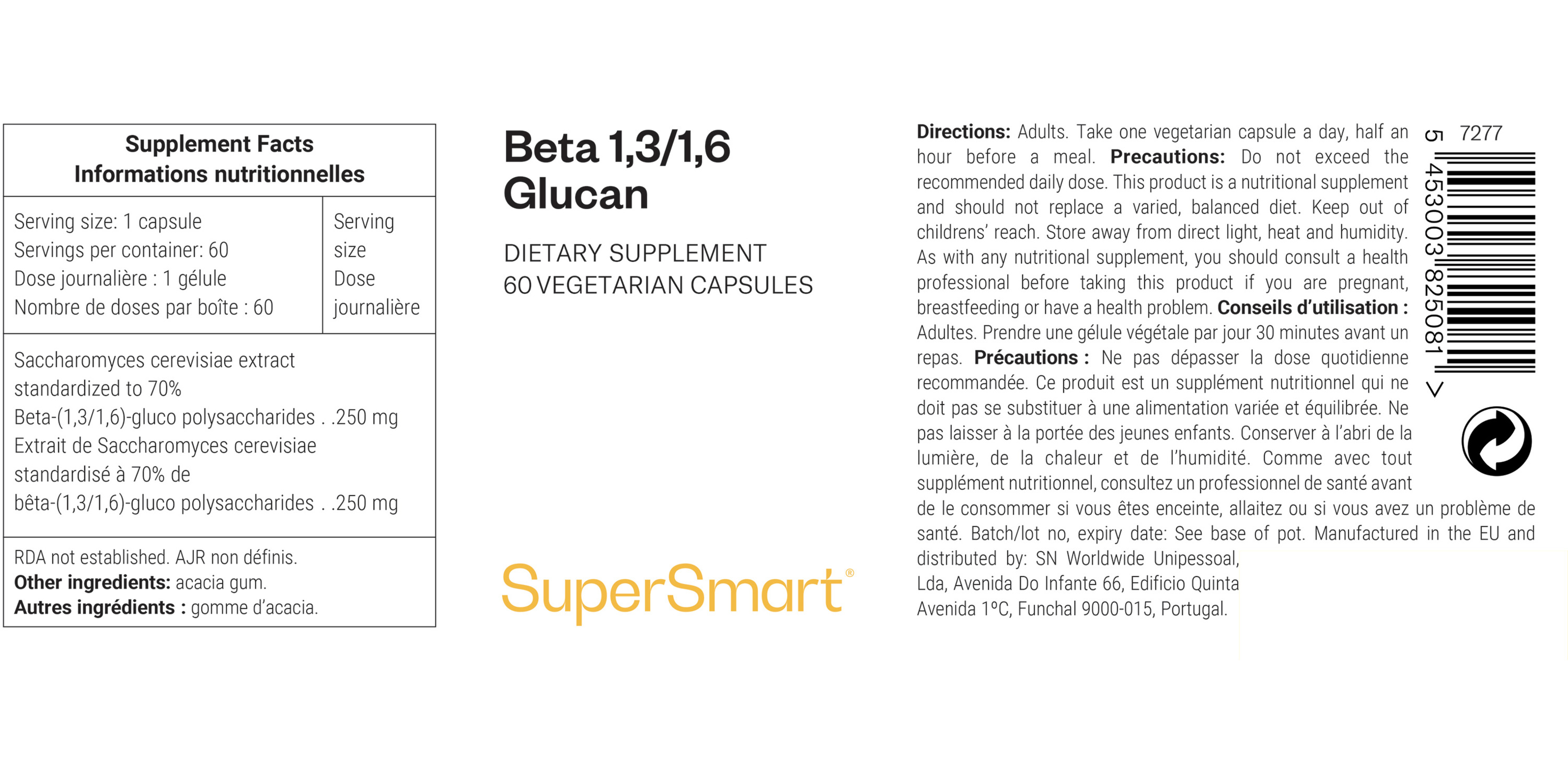 Beta 1.3/1.6 Glucan Supplement