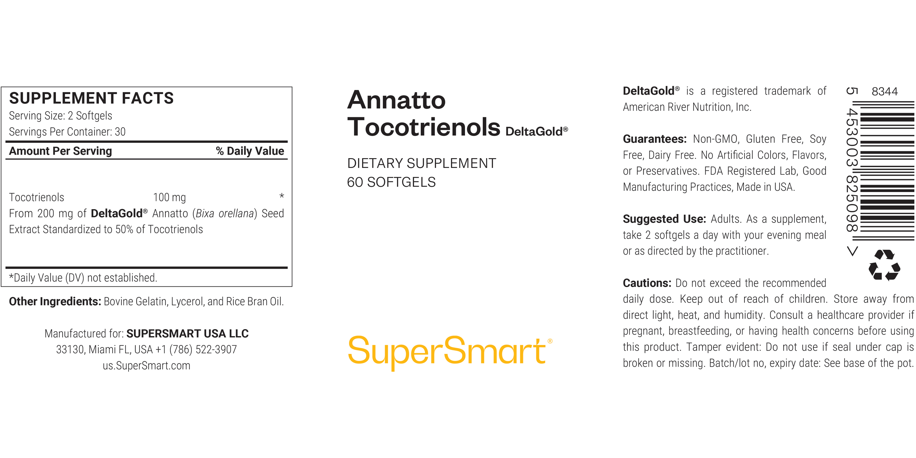 Complément Annatto Tocotrienols