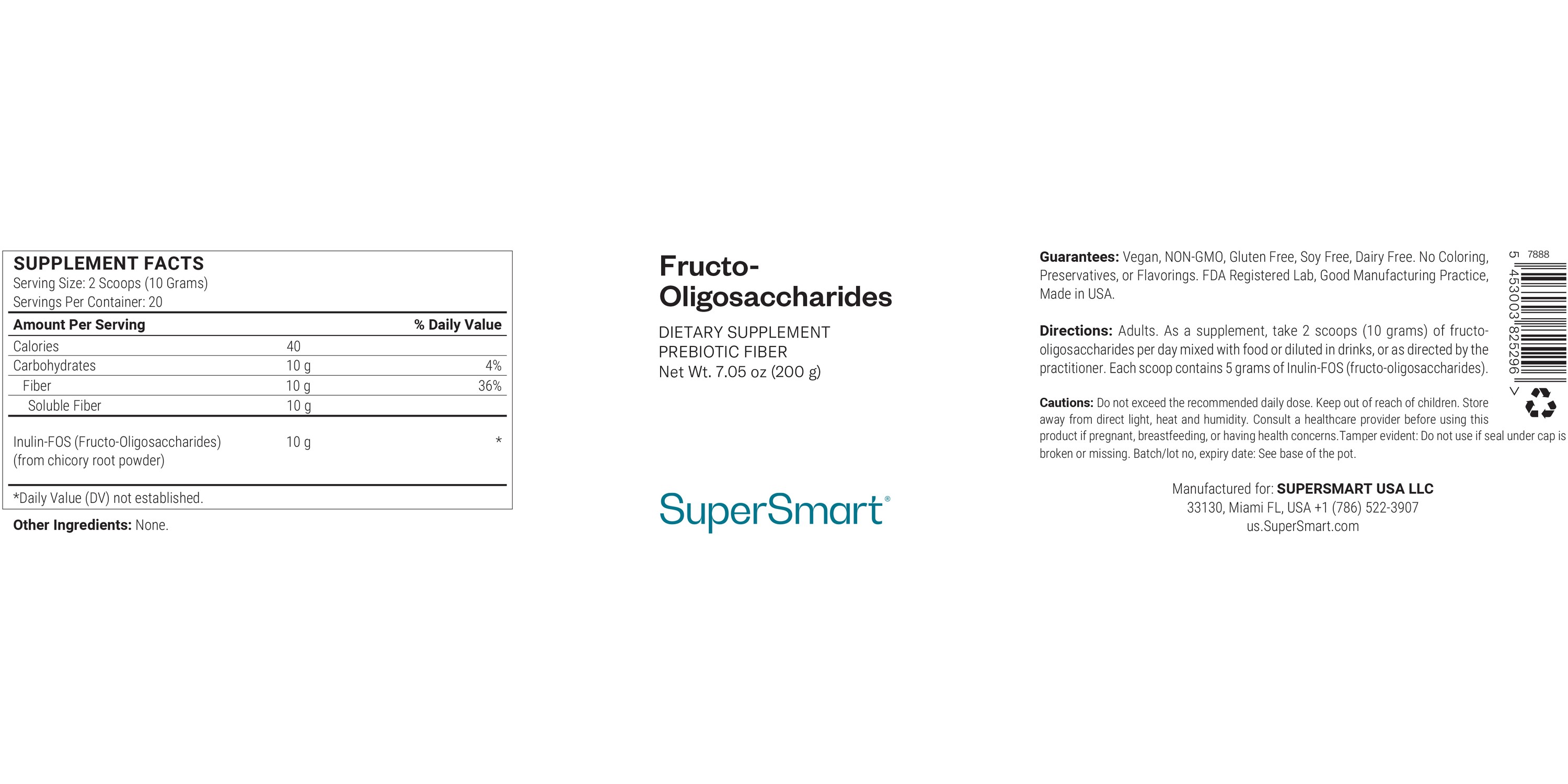 Suplemento Fructo-Oligosaccharides
