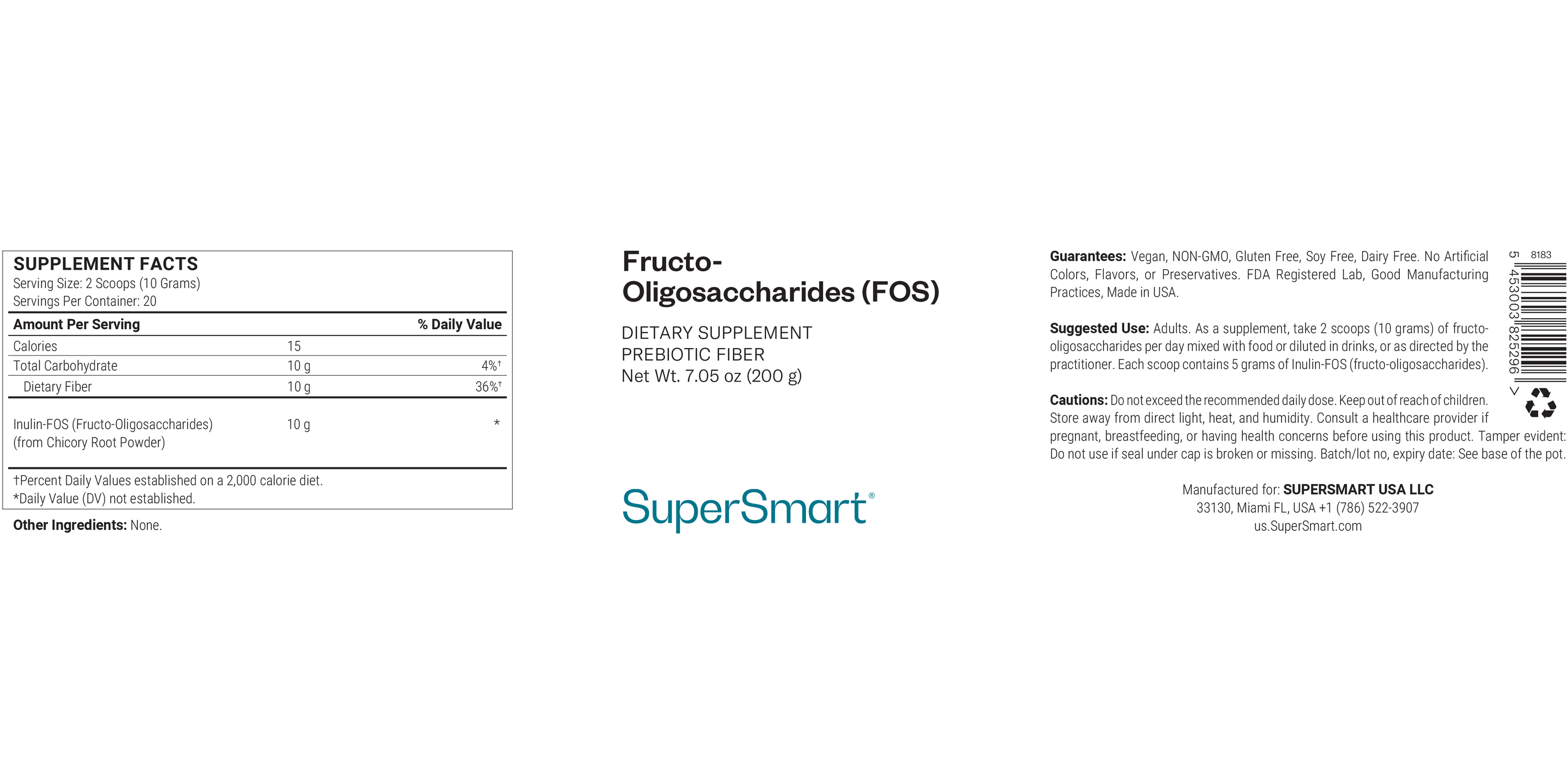 Complément Fructo-Oligosaccharides