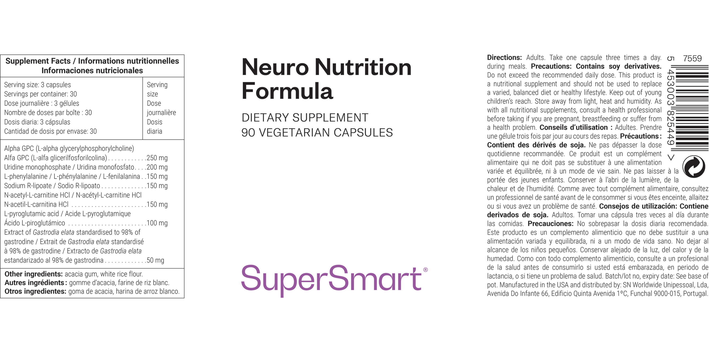 Neuro-Nutrition Formula Supplement