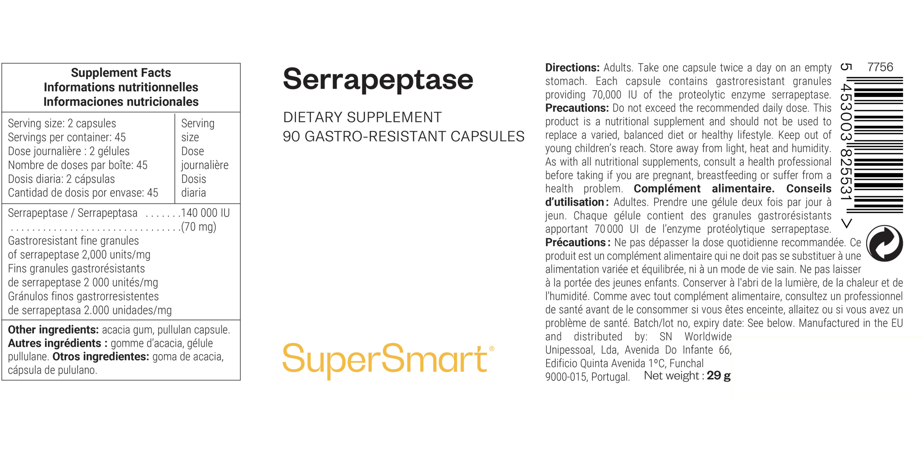 Serrapeptase Supplement