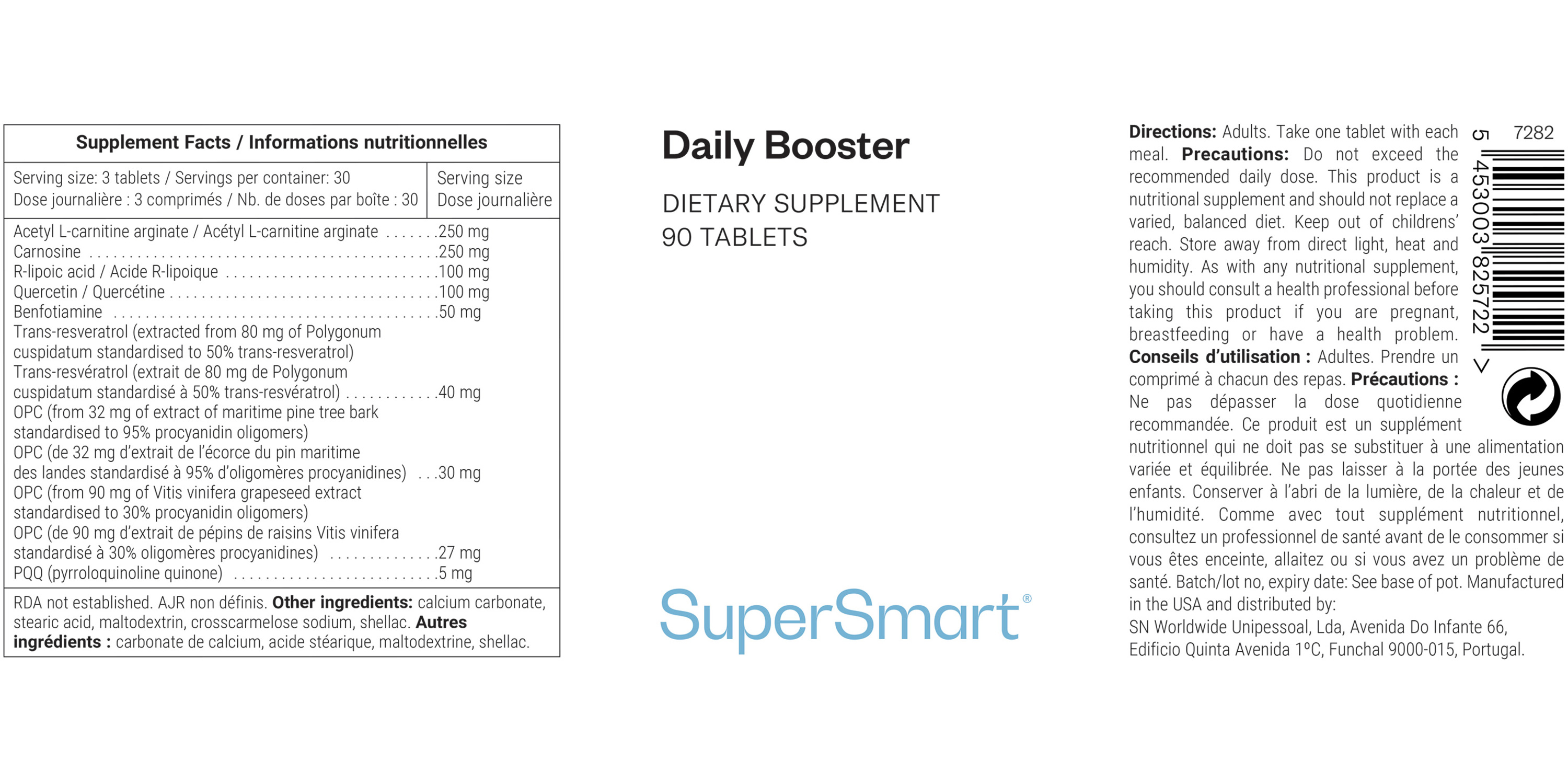 Complément alimentaire antioxydant Daily Booster