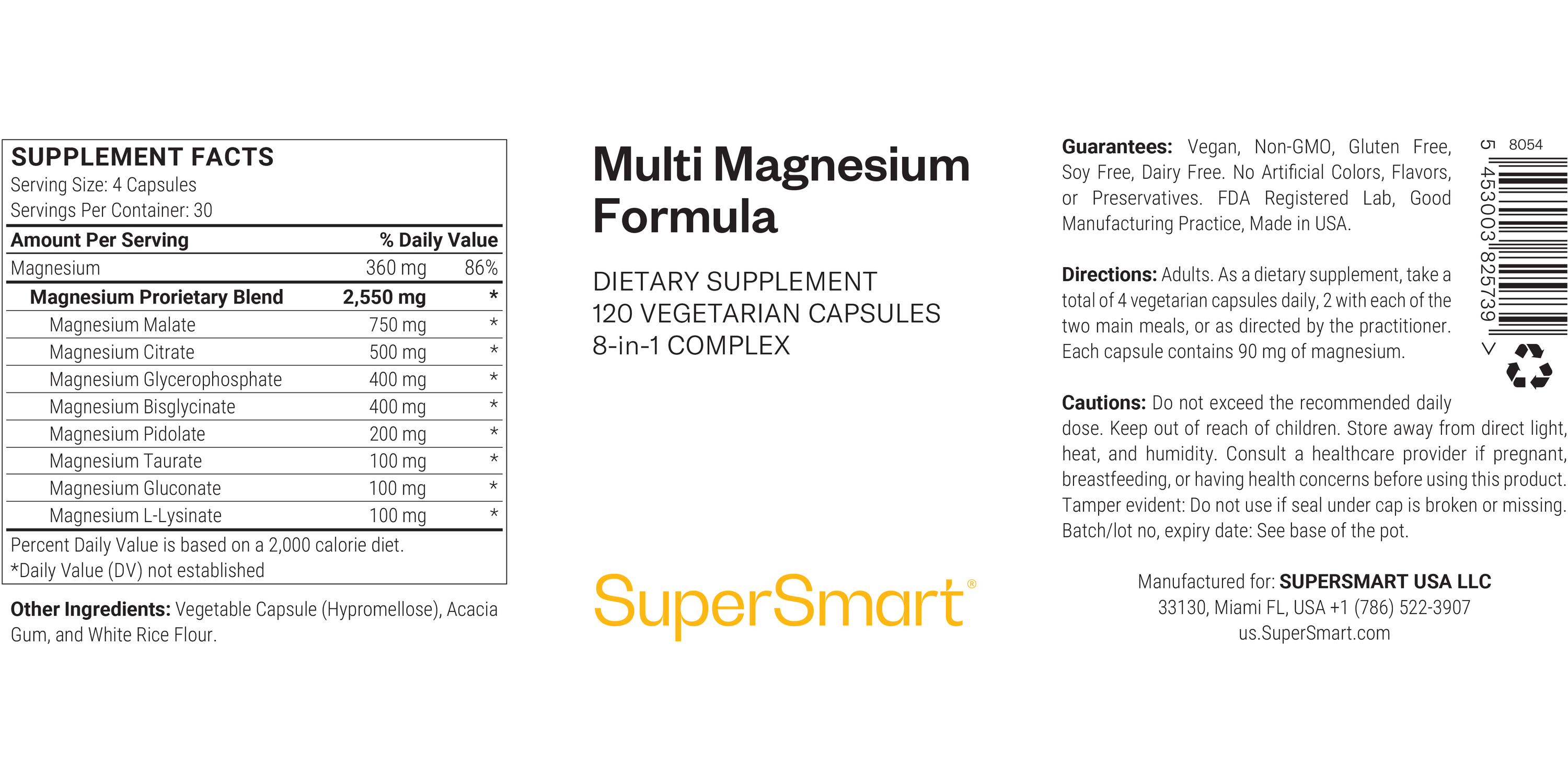 Multi Magnesium Formula Supplement