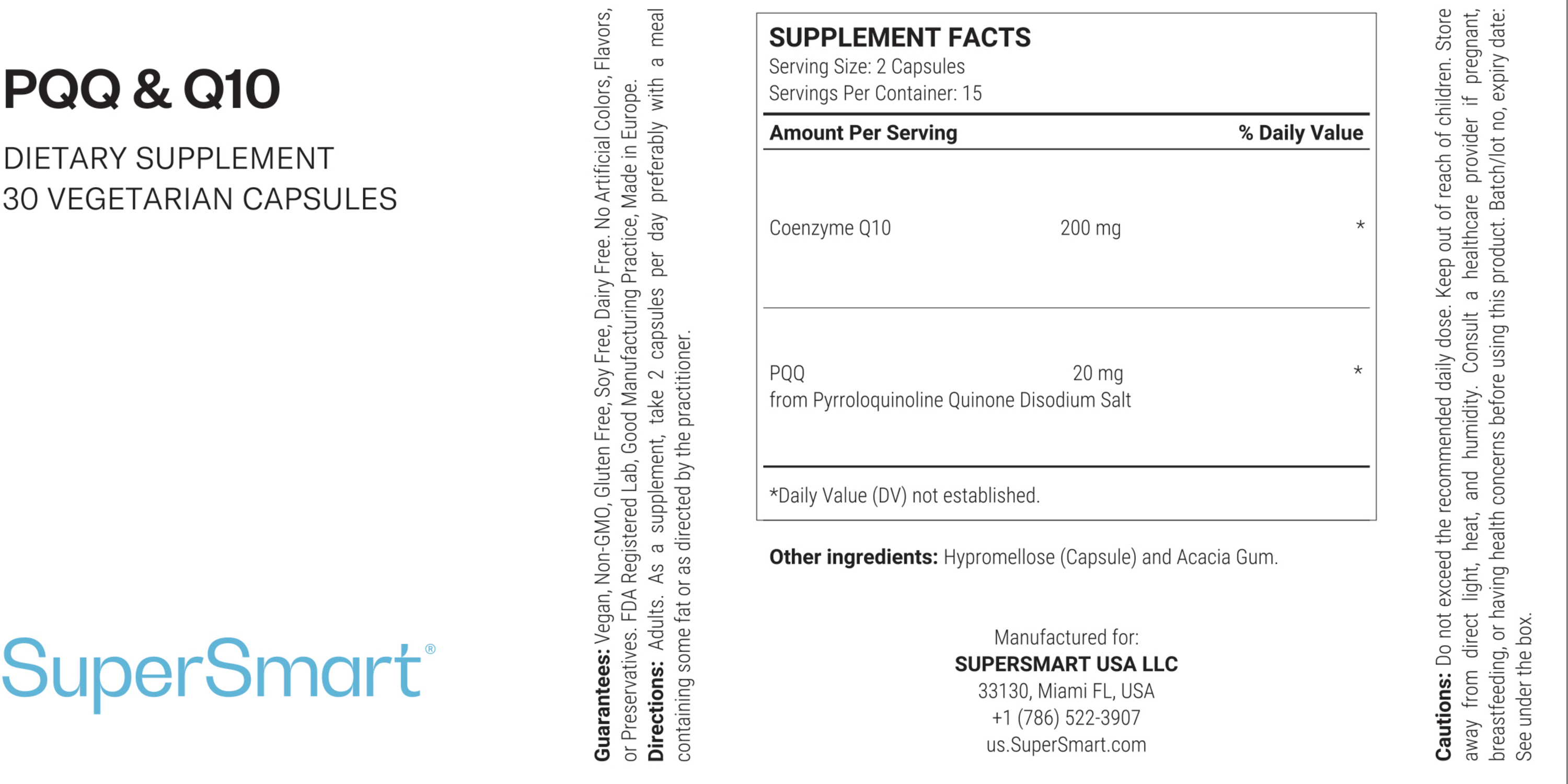 PQQ & Q10 Supplement