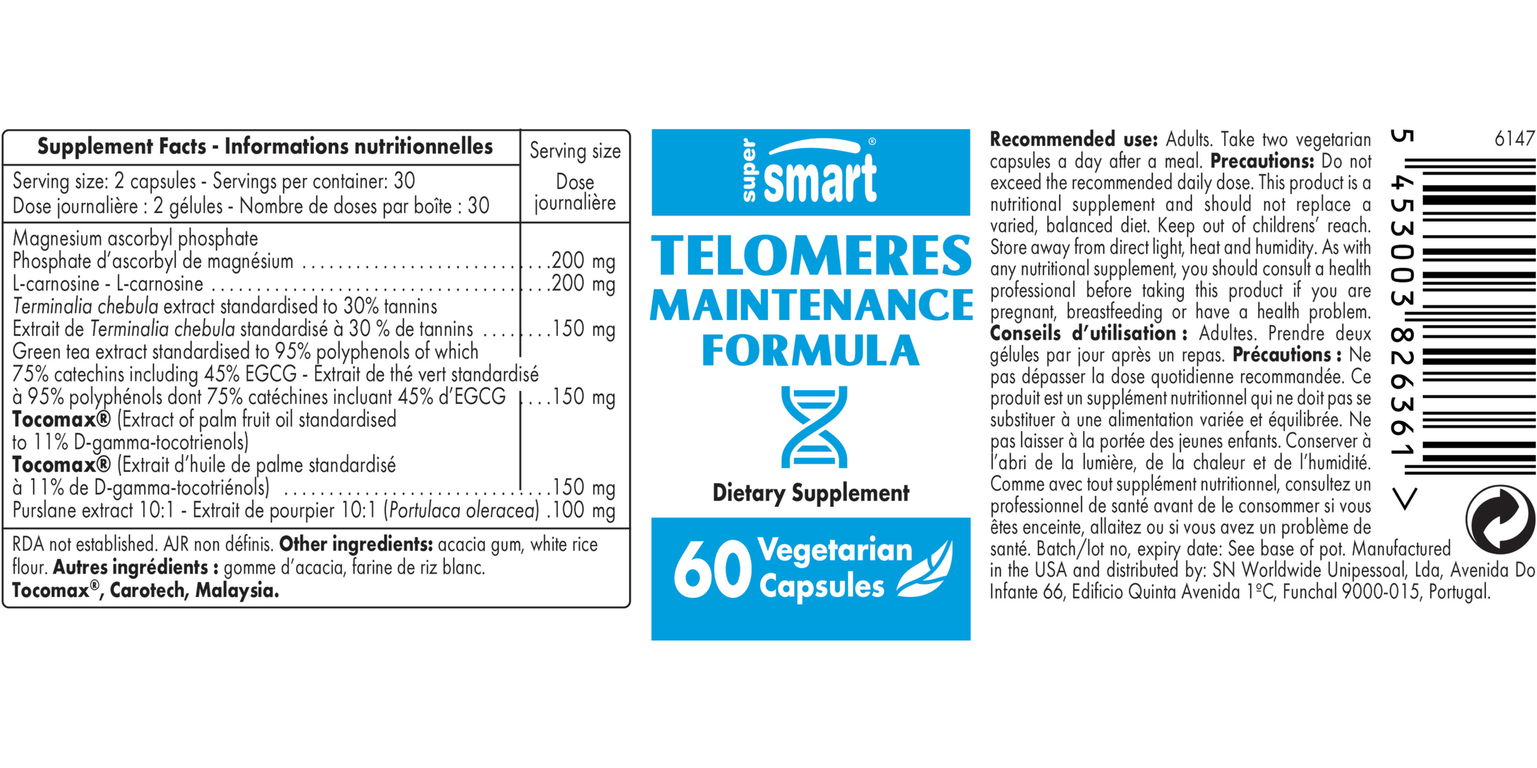 Telomeres Maintenance Formula