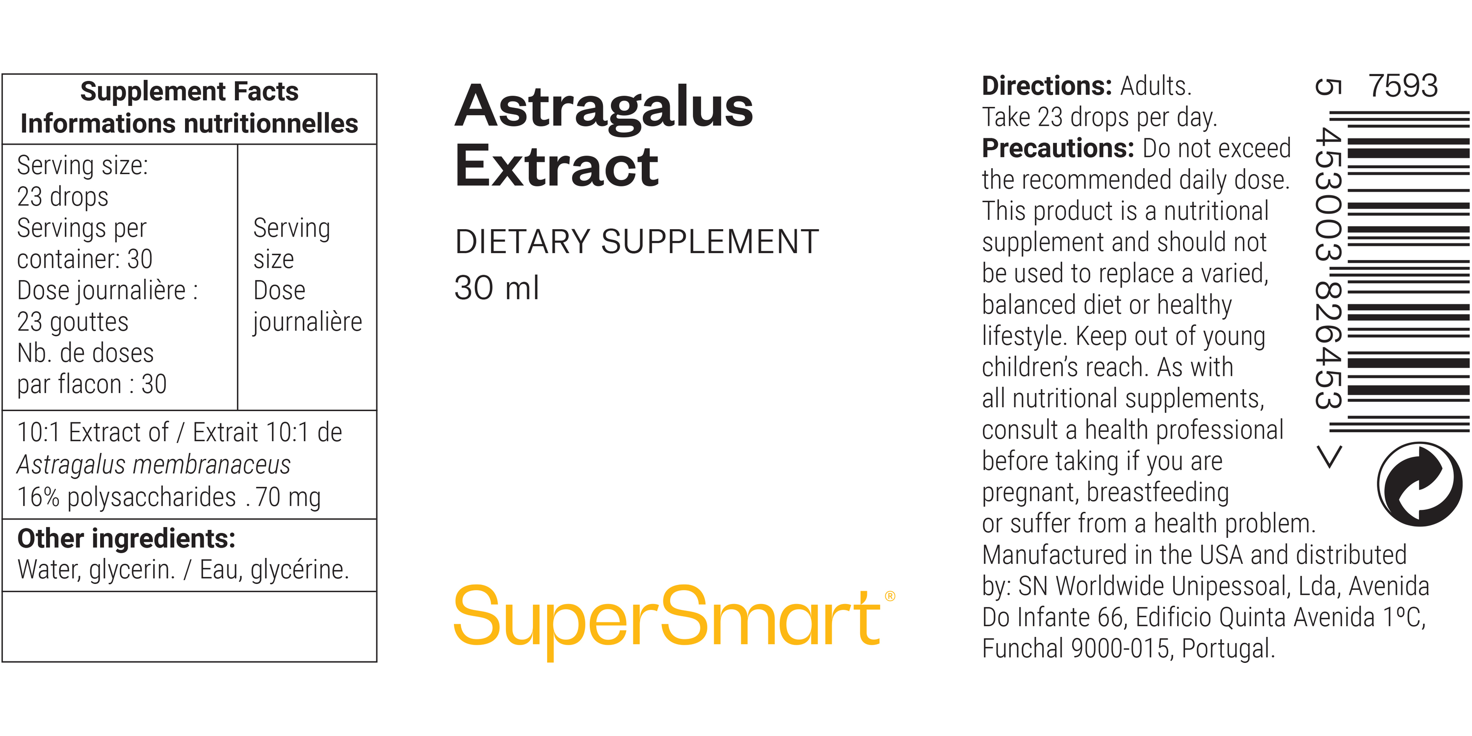 Astragalus Extract Supplement