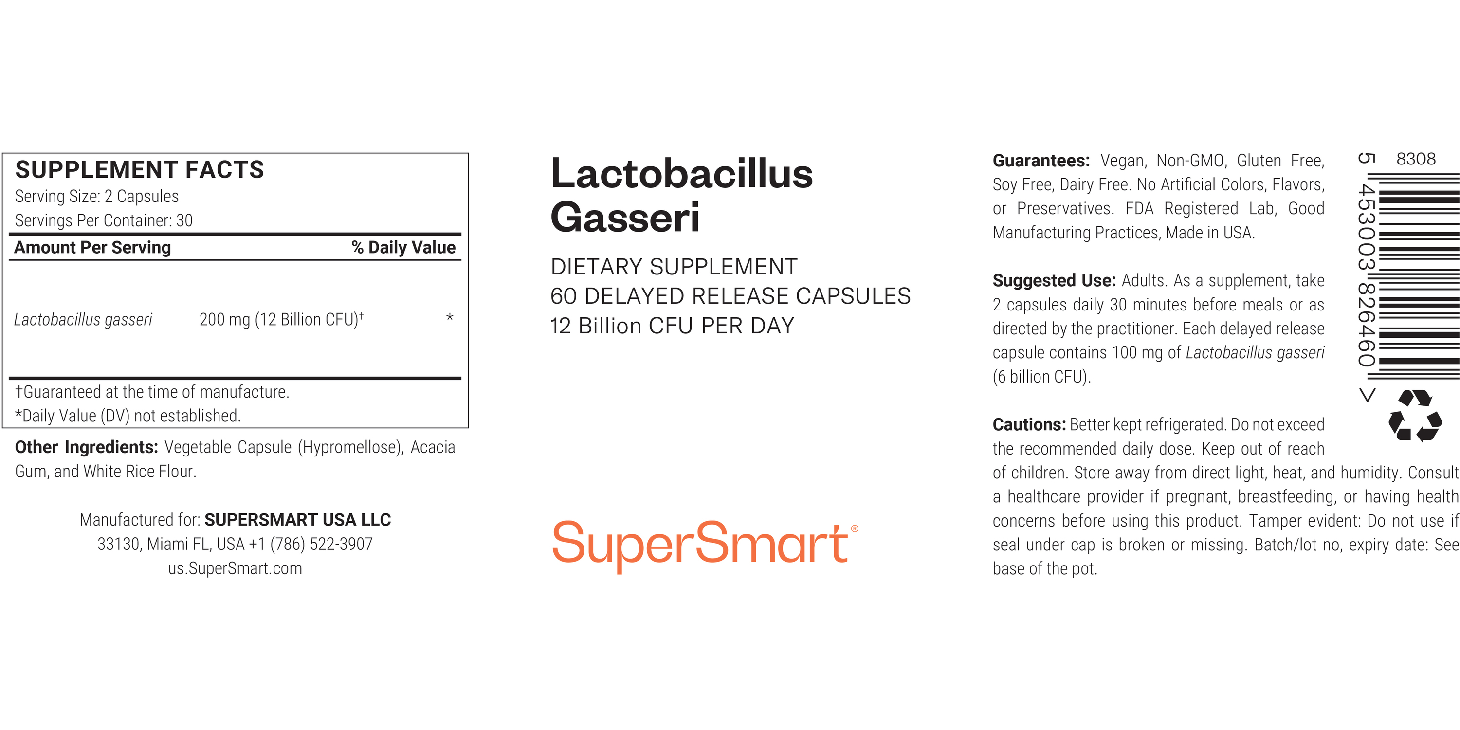 Lactobacillus Gasseri Supplement