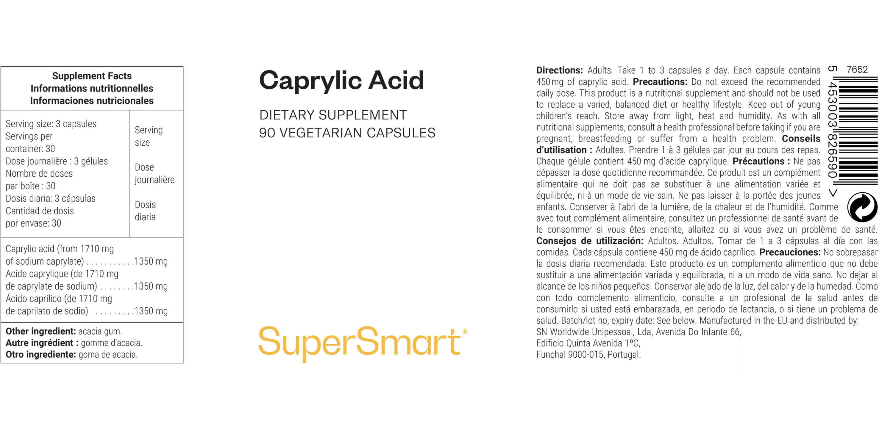 Caprylic Acid Supplement