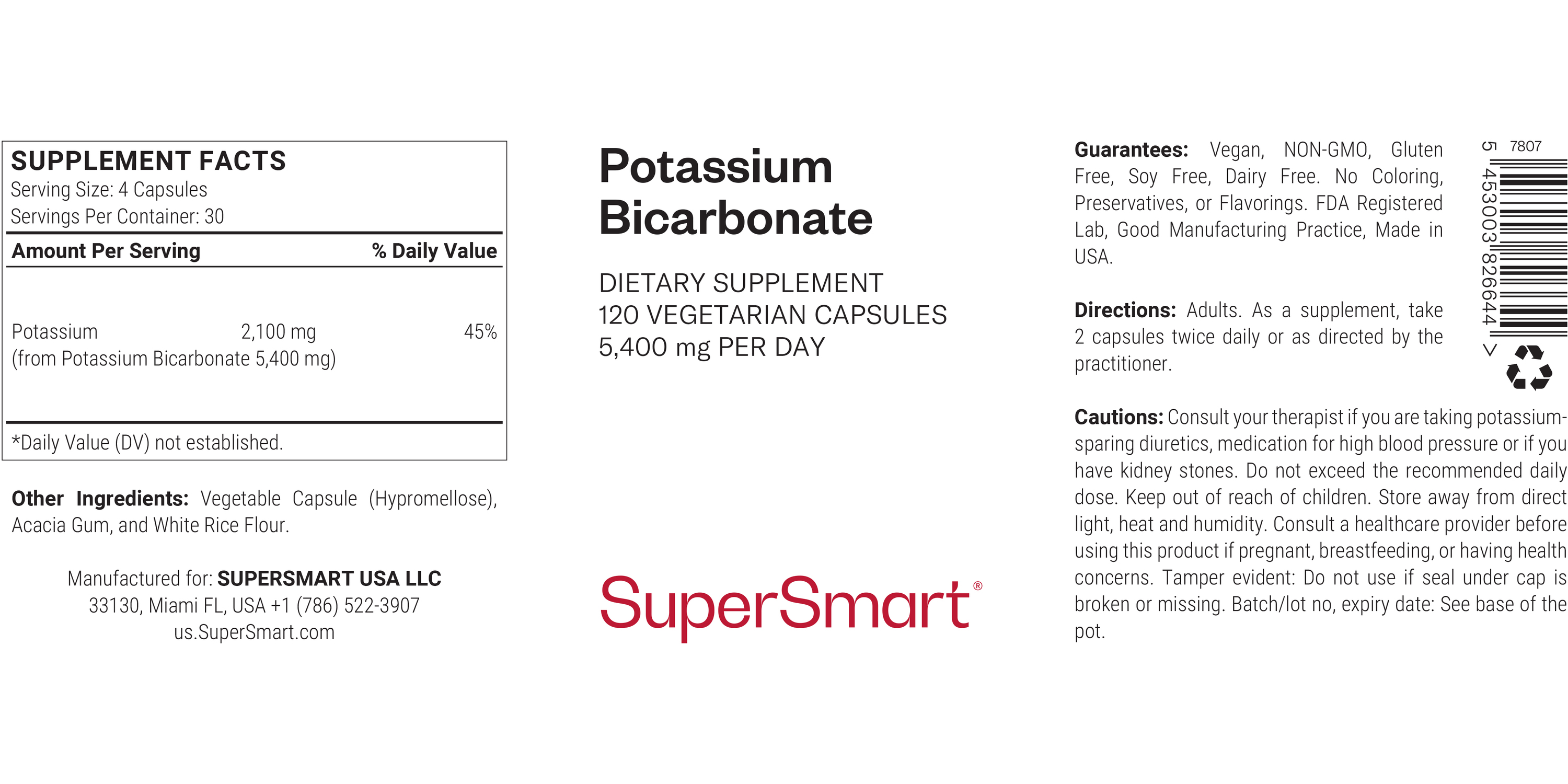 Suplemento Potassium Bicarbonate