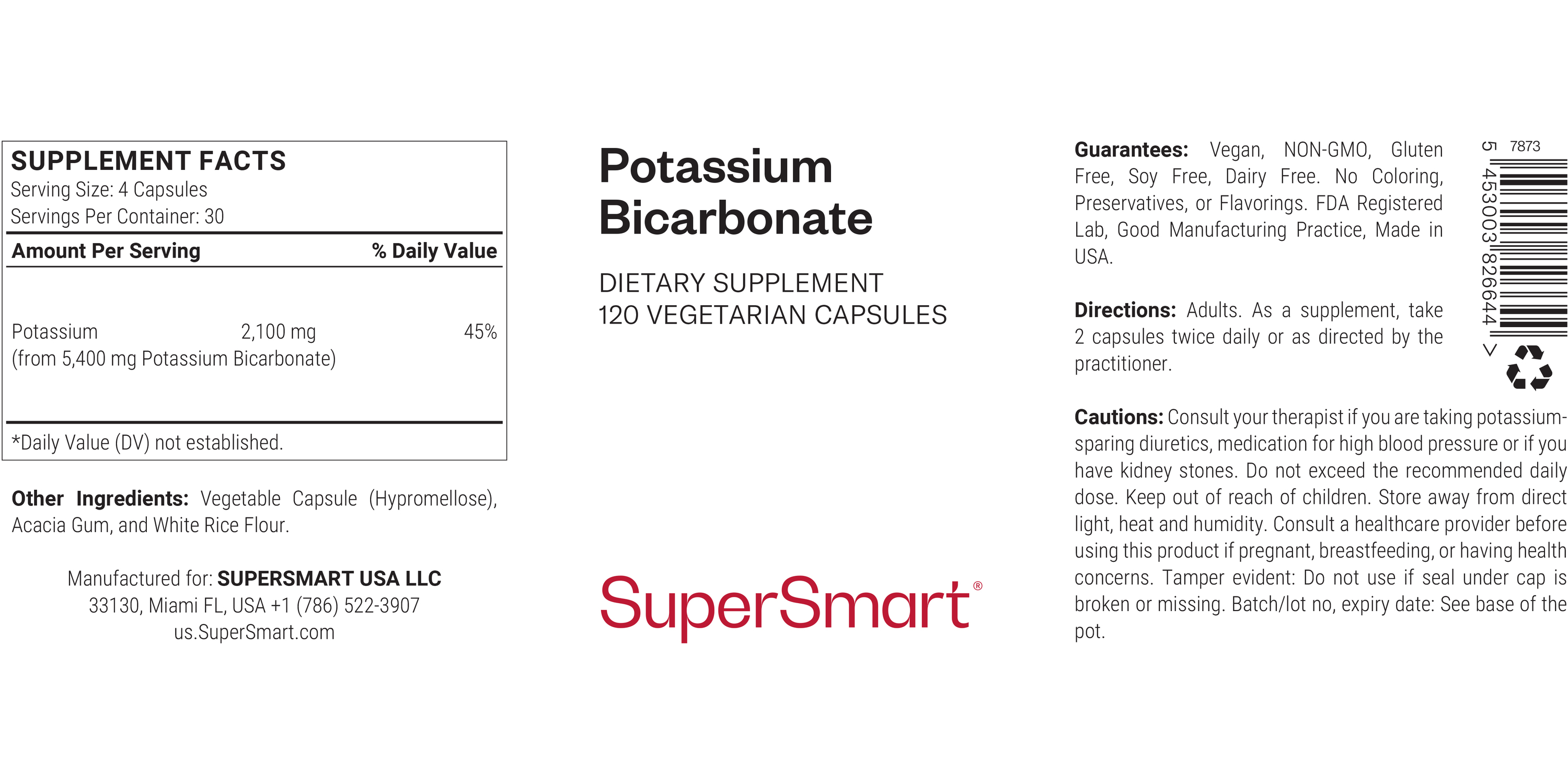 Complément Potassium Bicarbonate