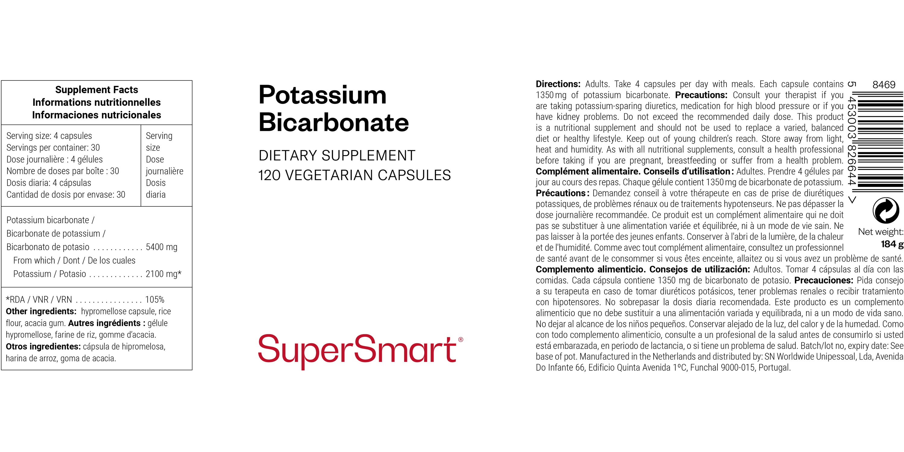 Complément Potassium Bicarbonate