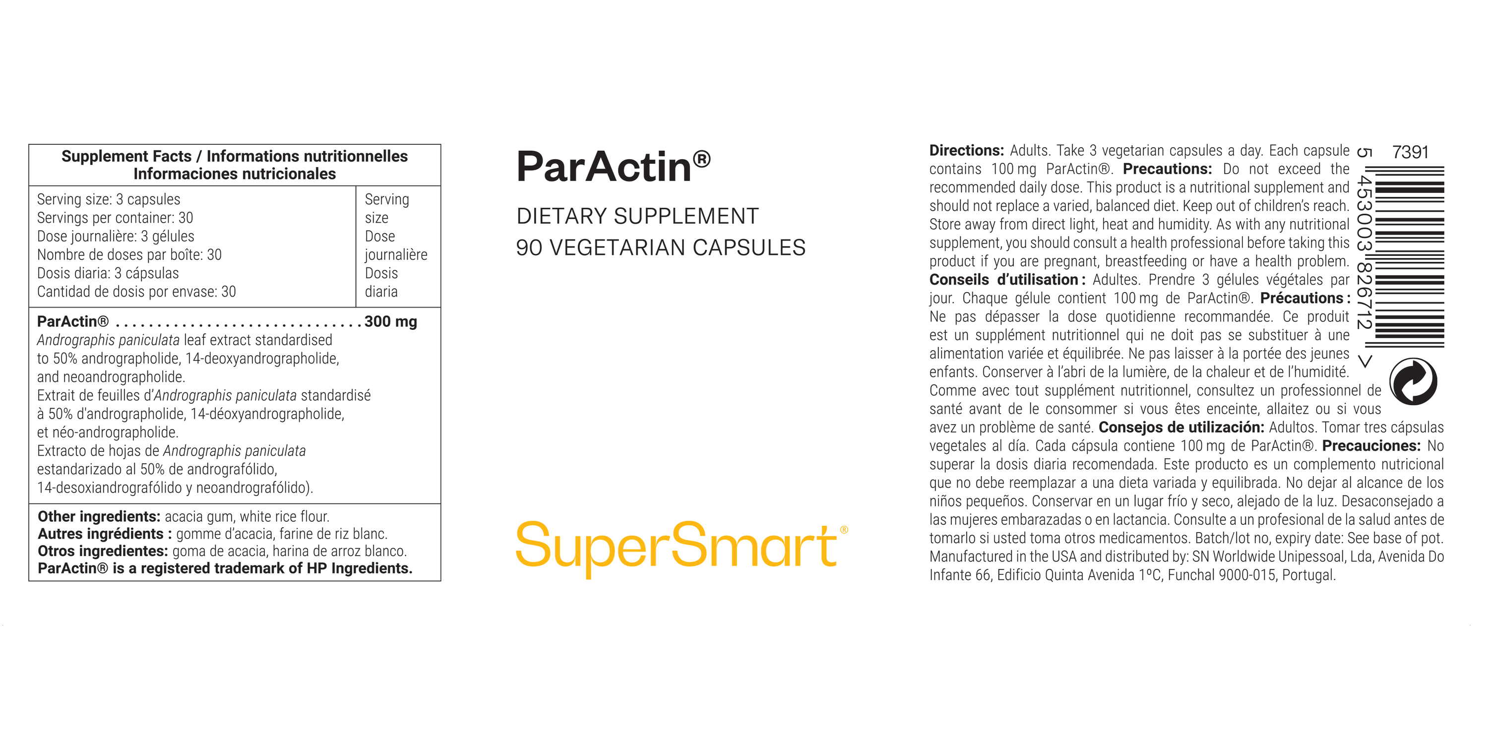 Complément ParActin® Andrographis