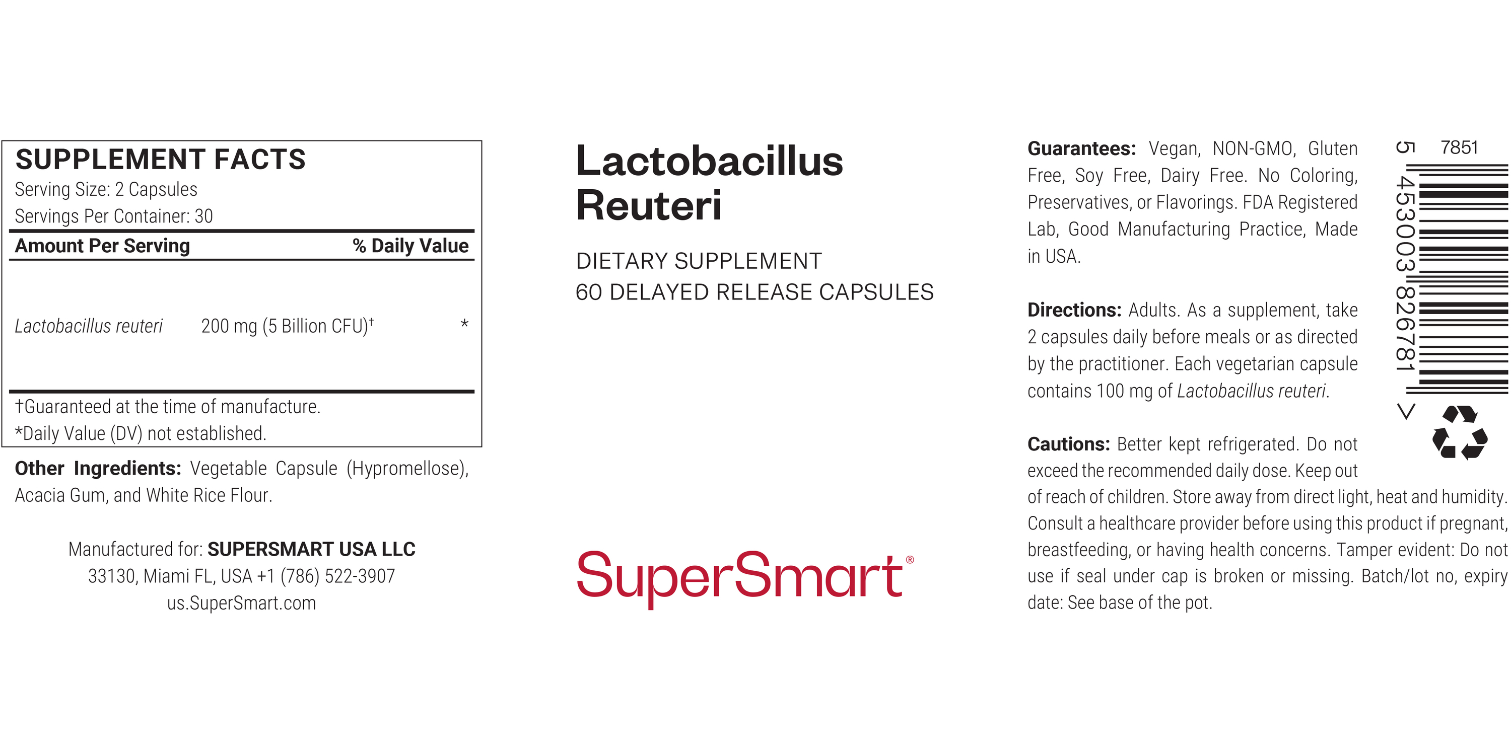 Suplemento Lactobacillus Reuteri