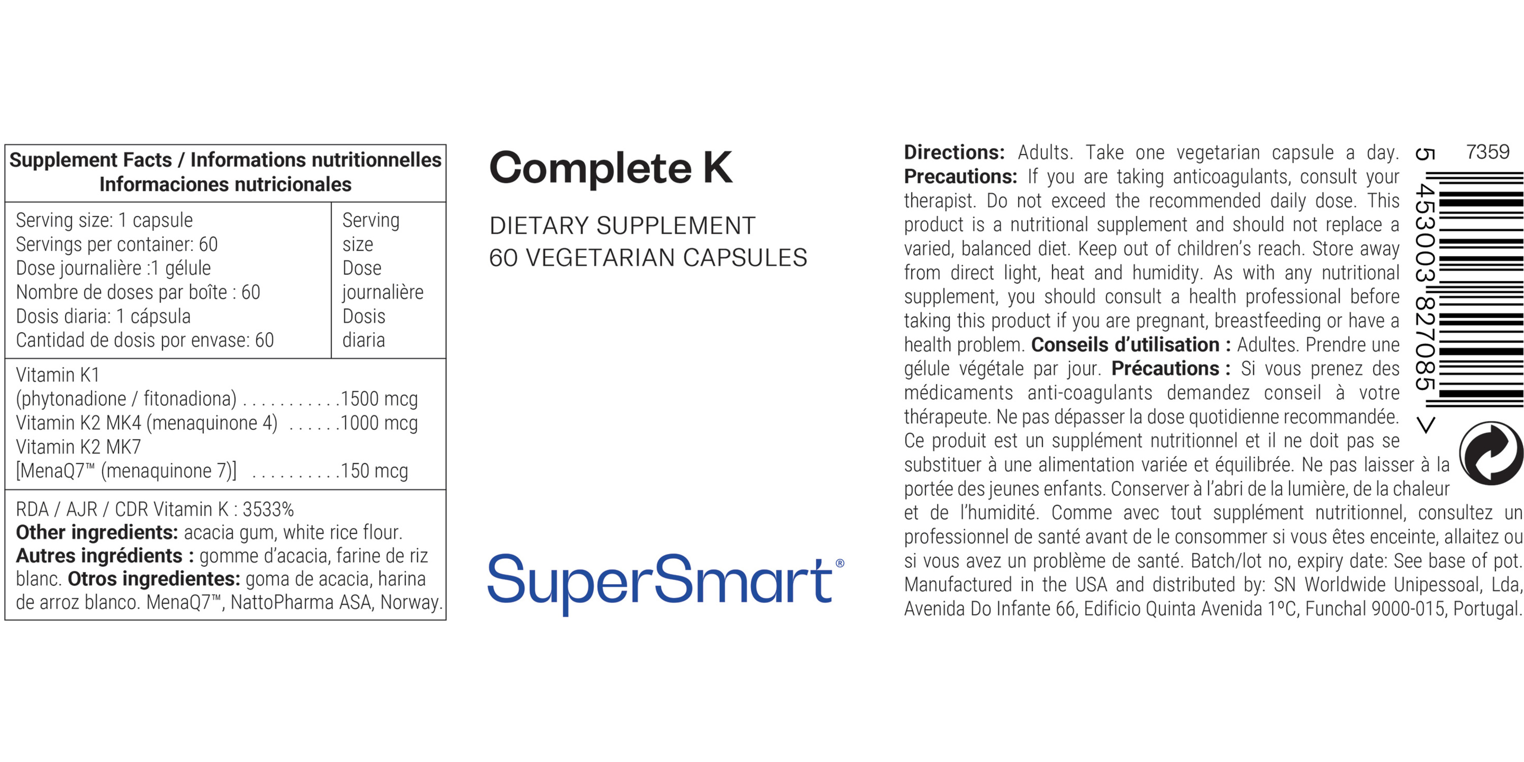 Complete K Supplement