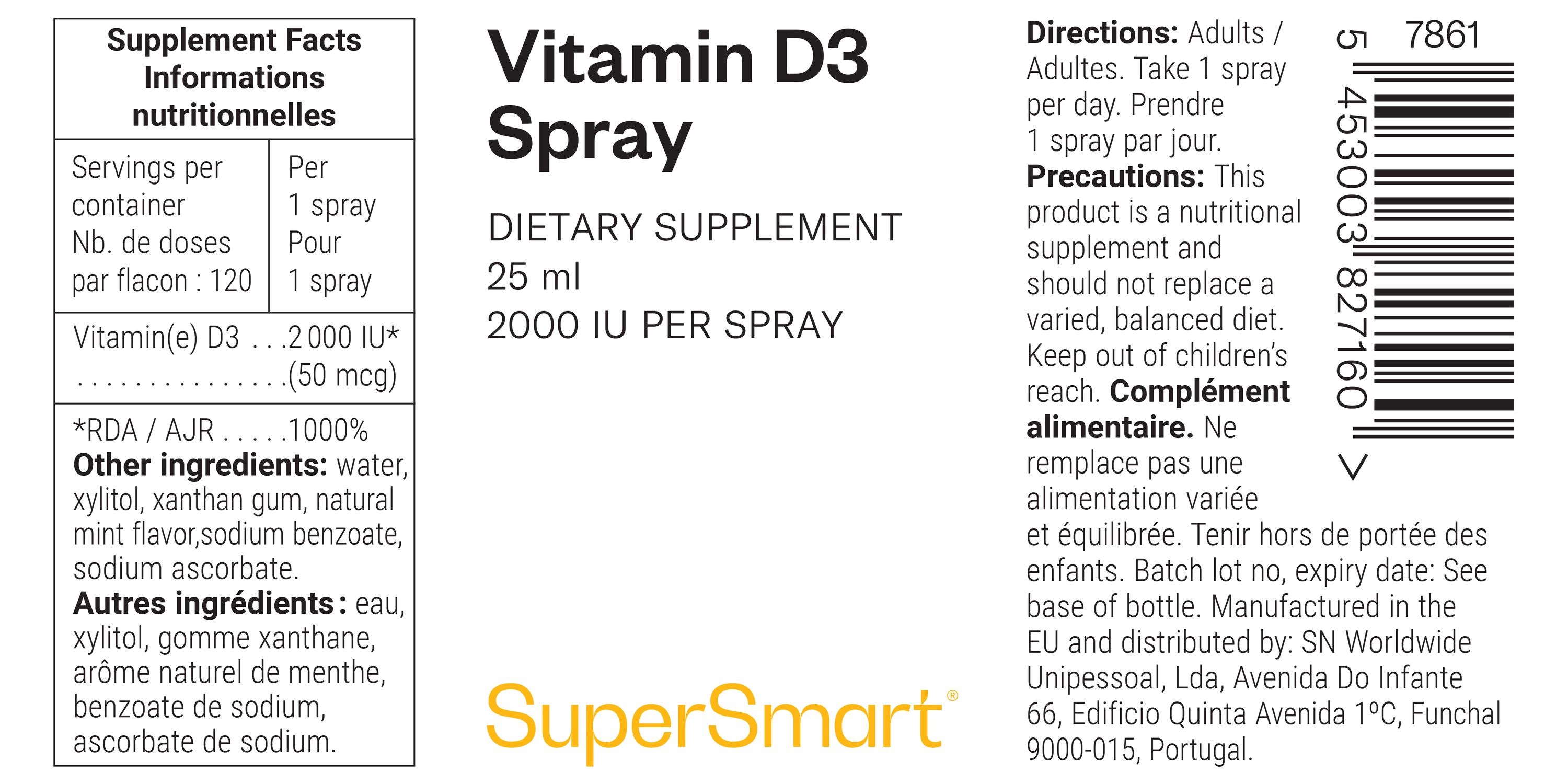 Vitamin D3 Spray Supplement