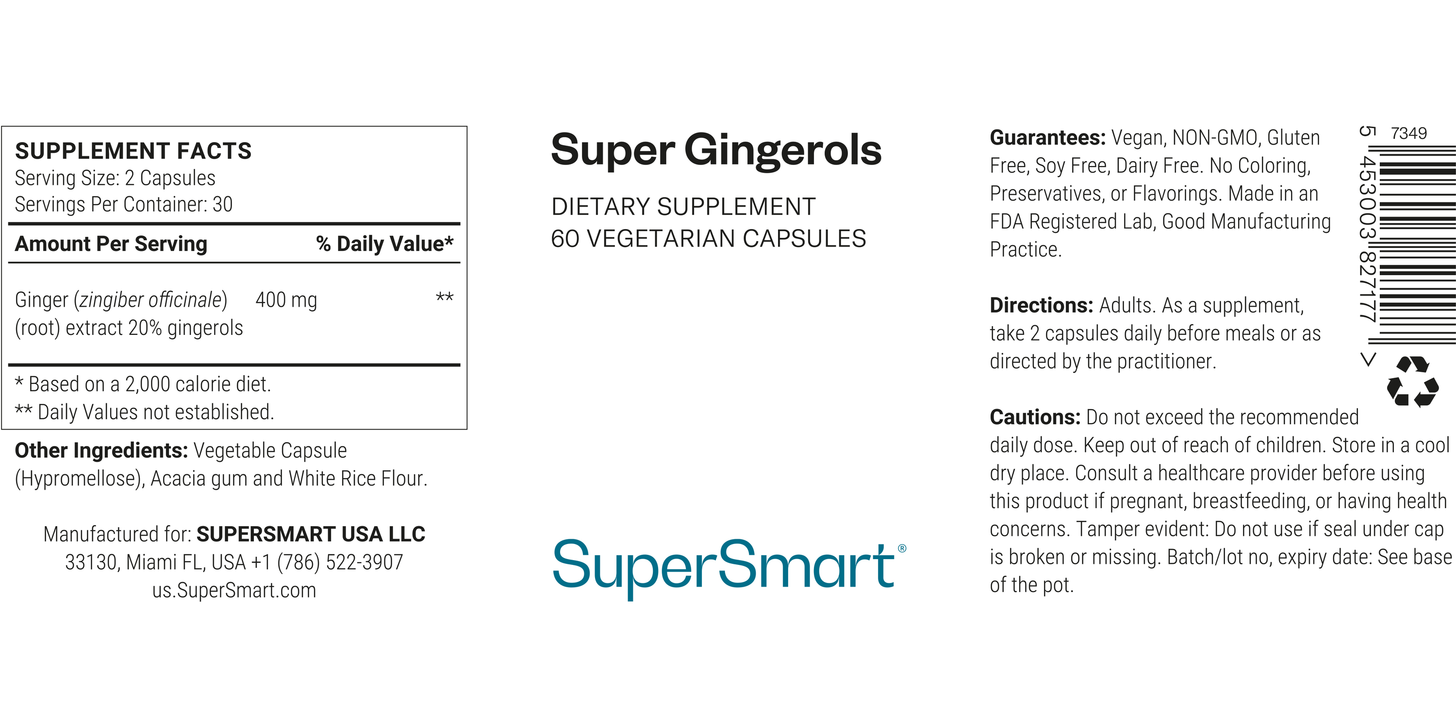 Suplemento Super Gingerols