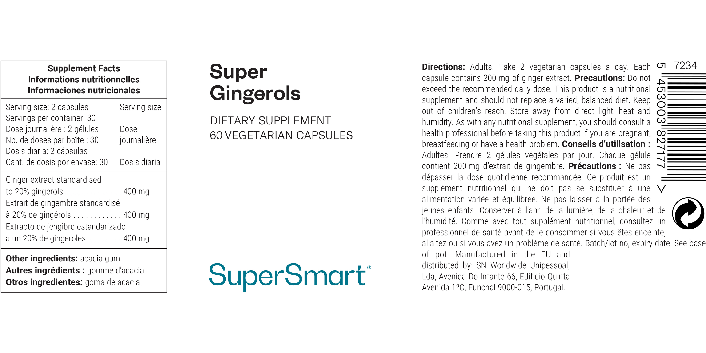 Super Gingerols Supplement