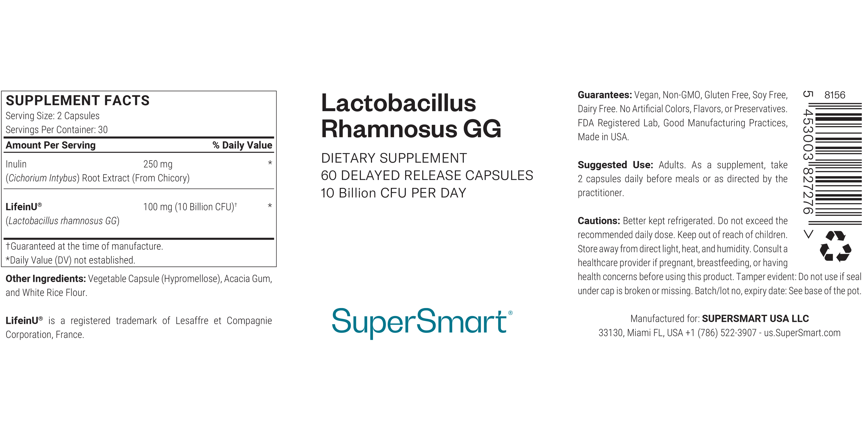 Suplemento Lactobacillus Rhamnosus GG