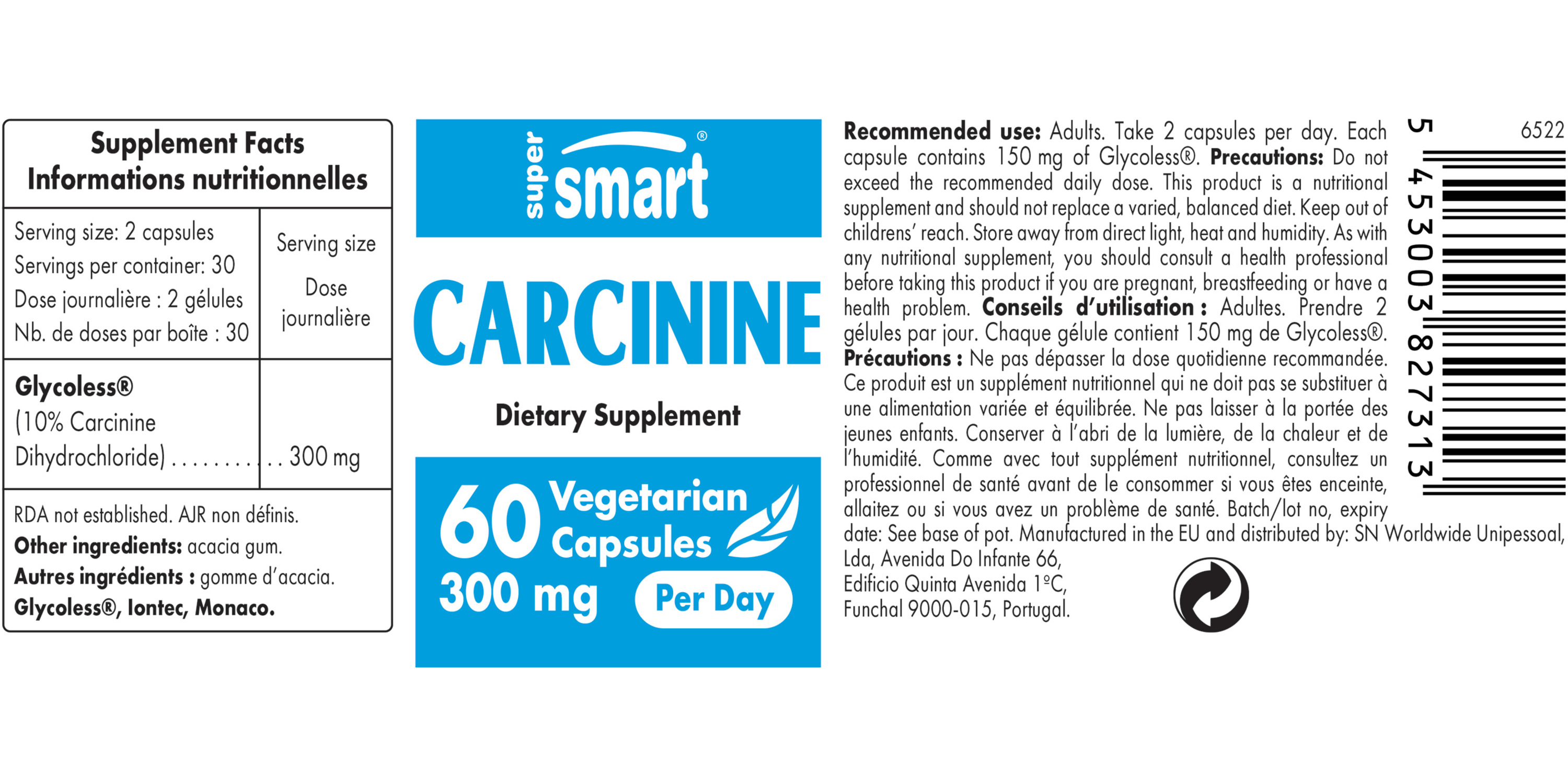 Carcinine Supplement