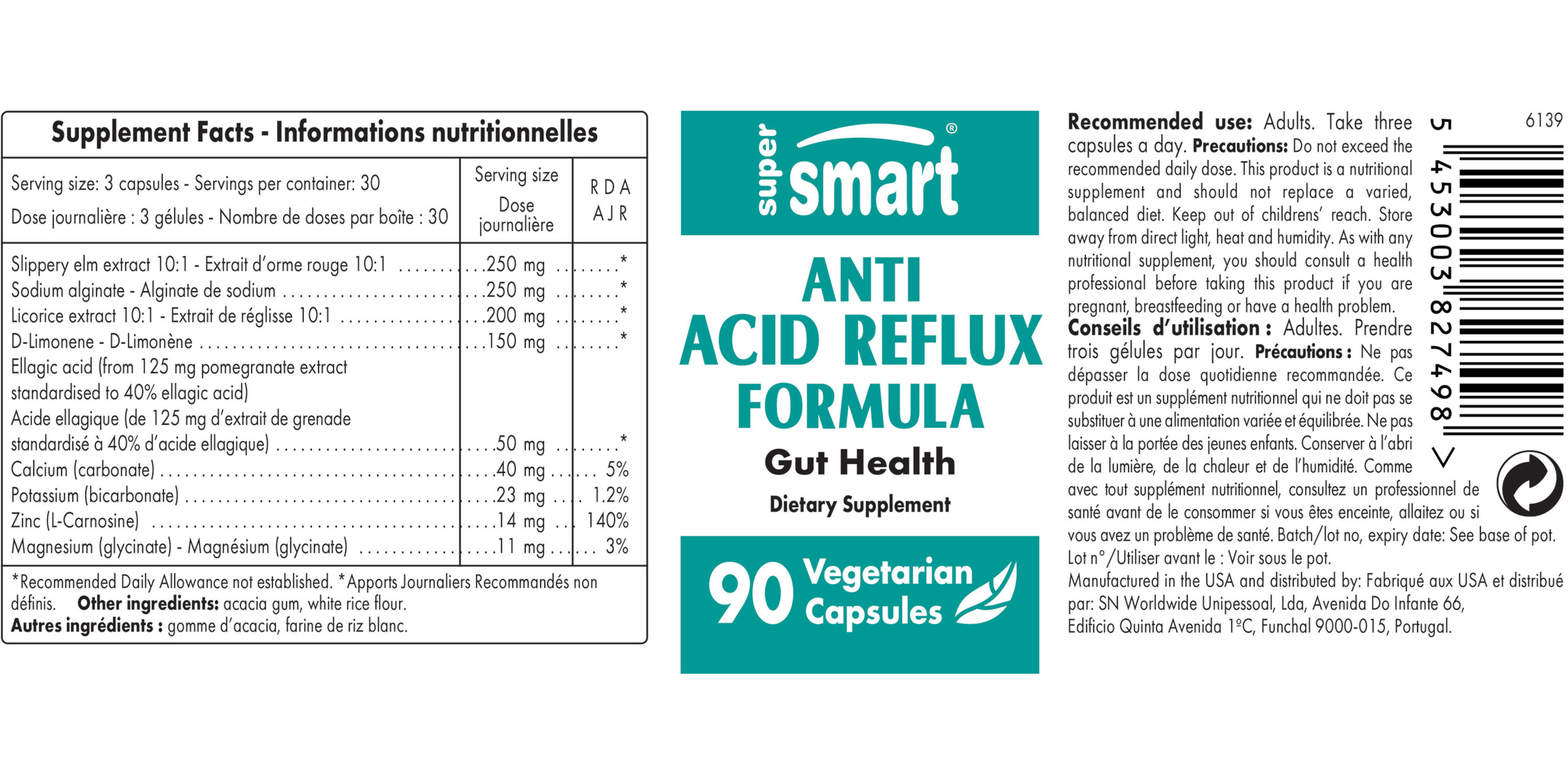 Suplemento Anti Acid Reflux Formula