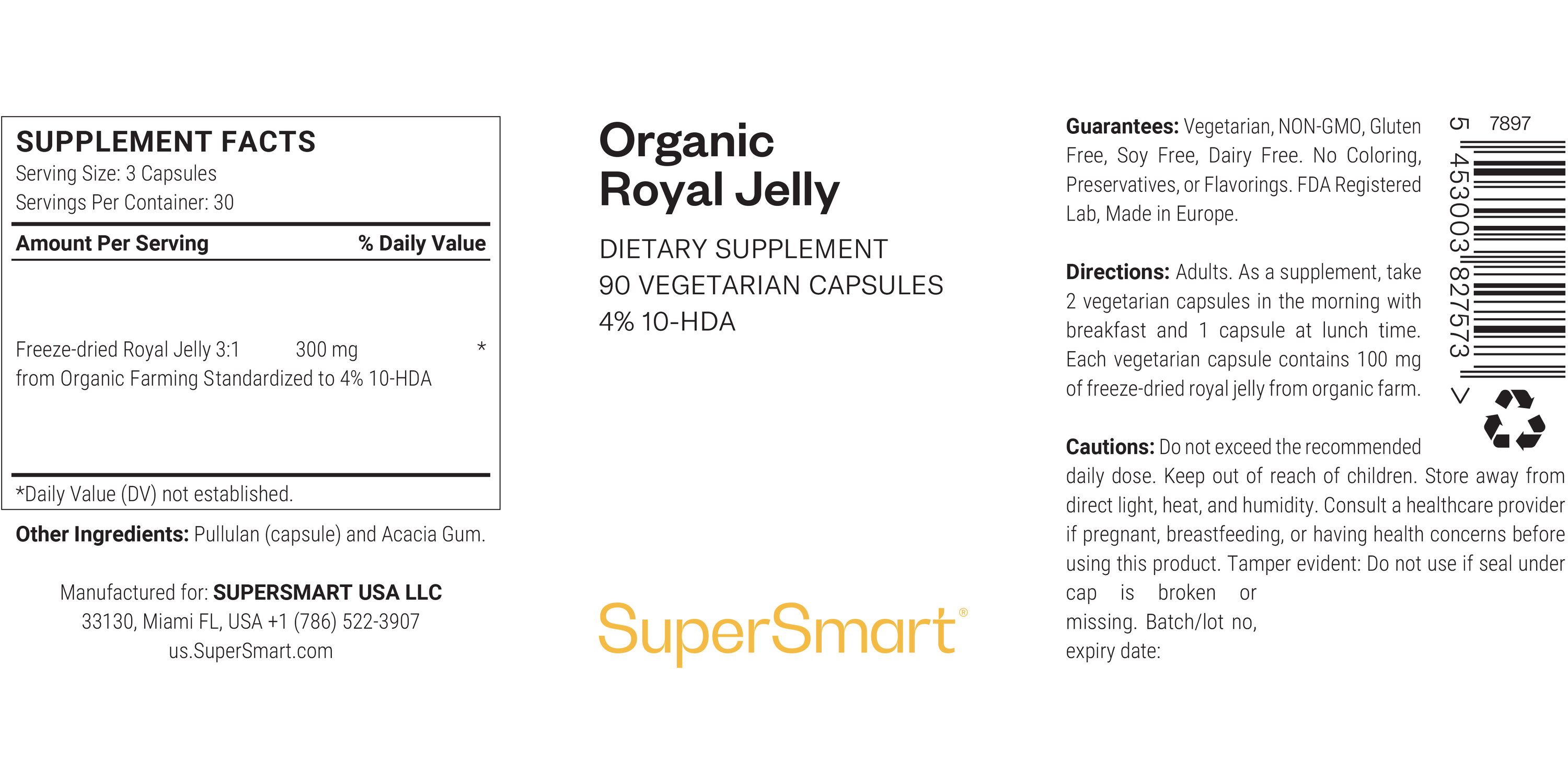 Complément Organic Royal Jelly