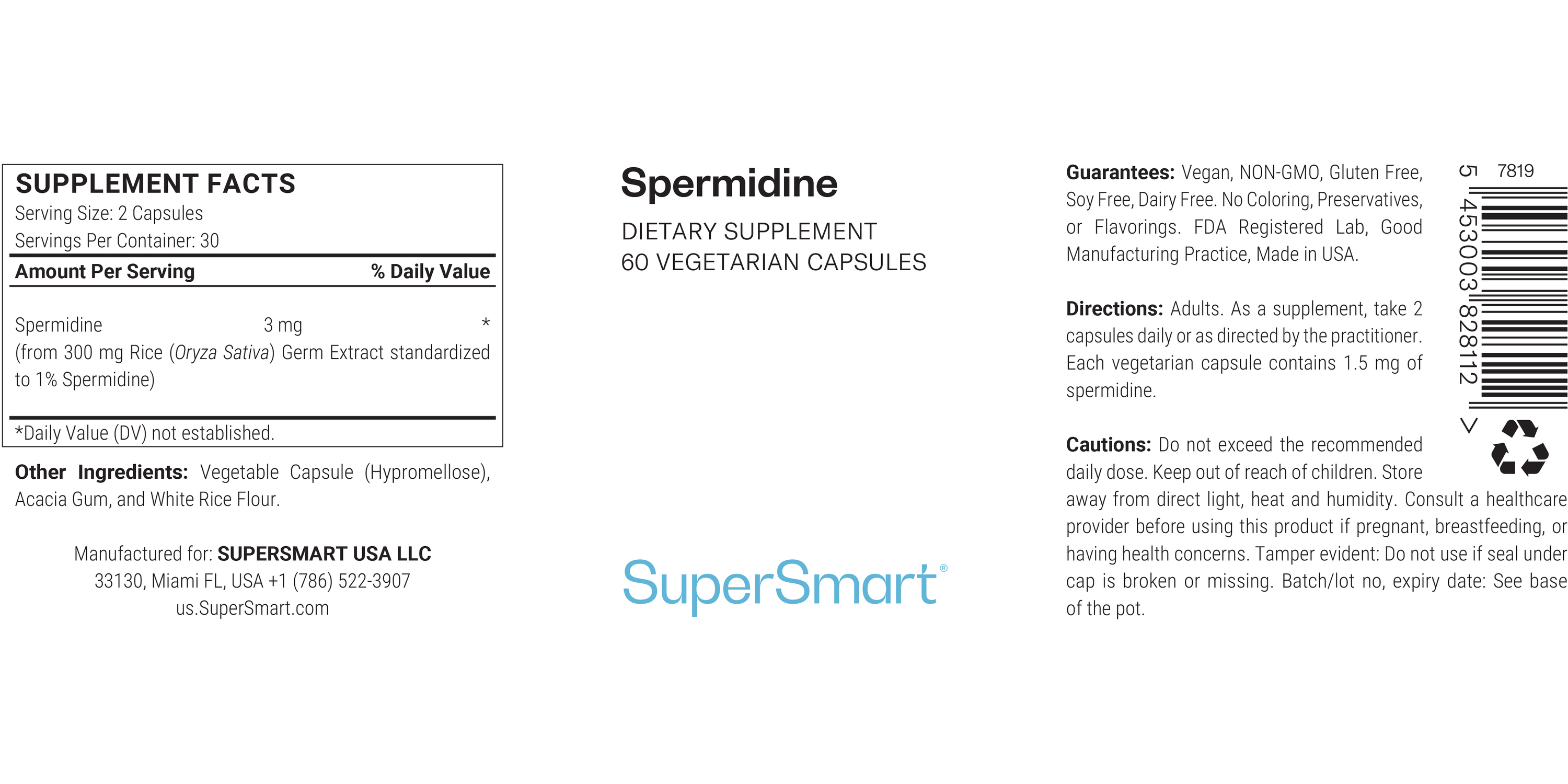Suplemento Spermidine