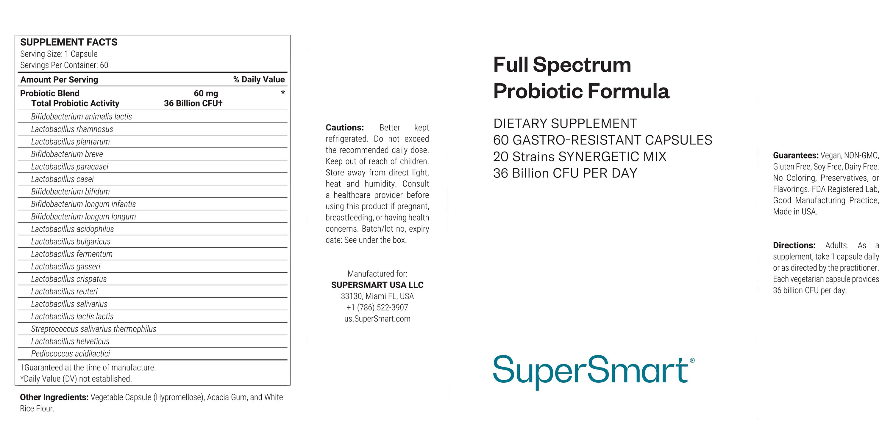 Suplemento Full Spectrum Probiotic Formula