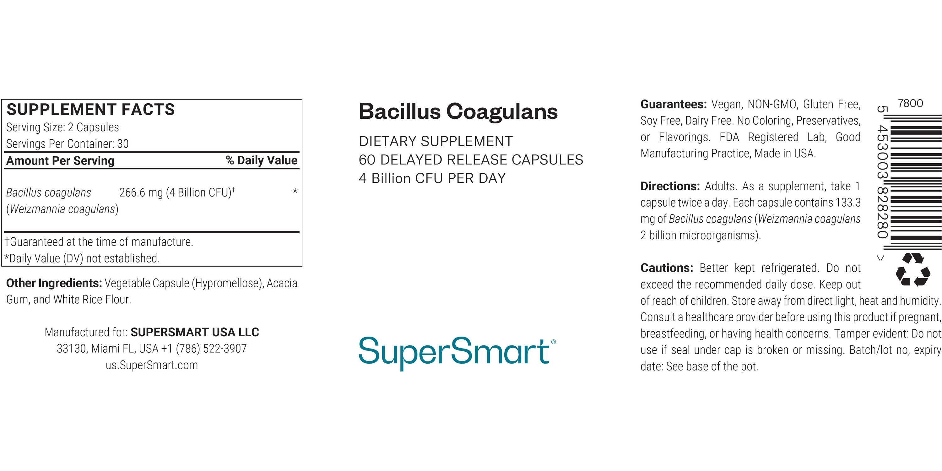 Bacillus Coagulans Probiotic