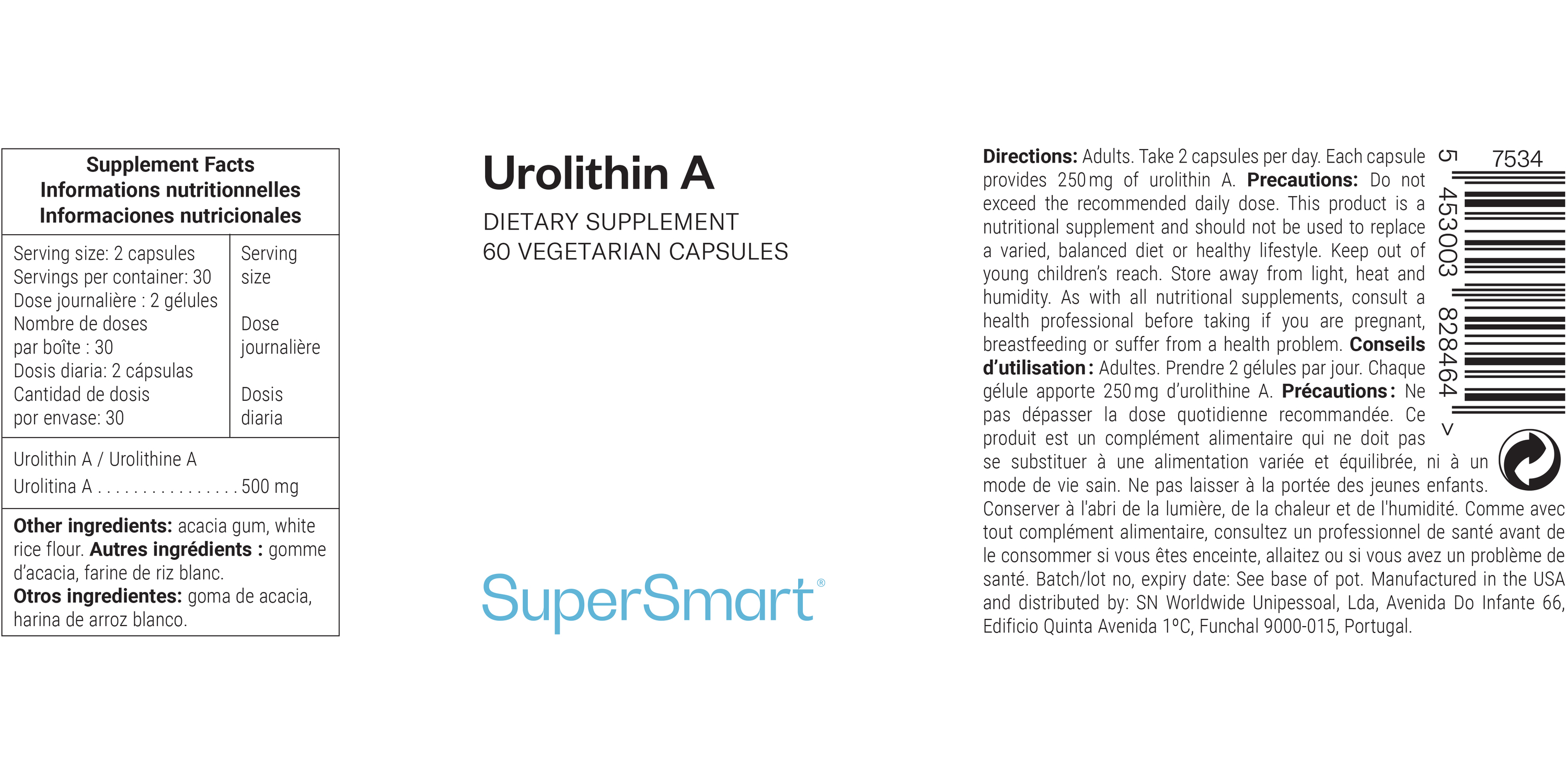 Comprar cápsulas de urolitina A