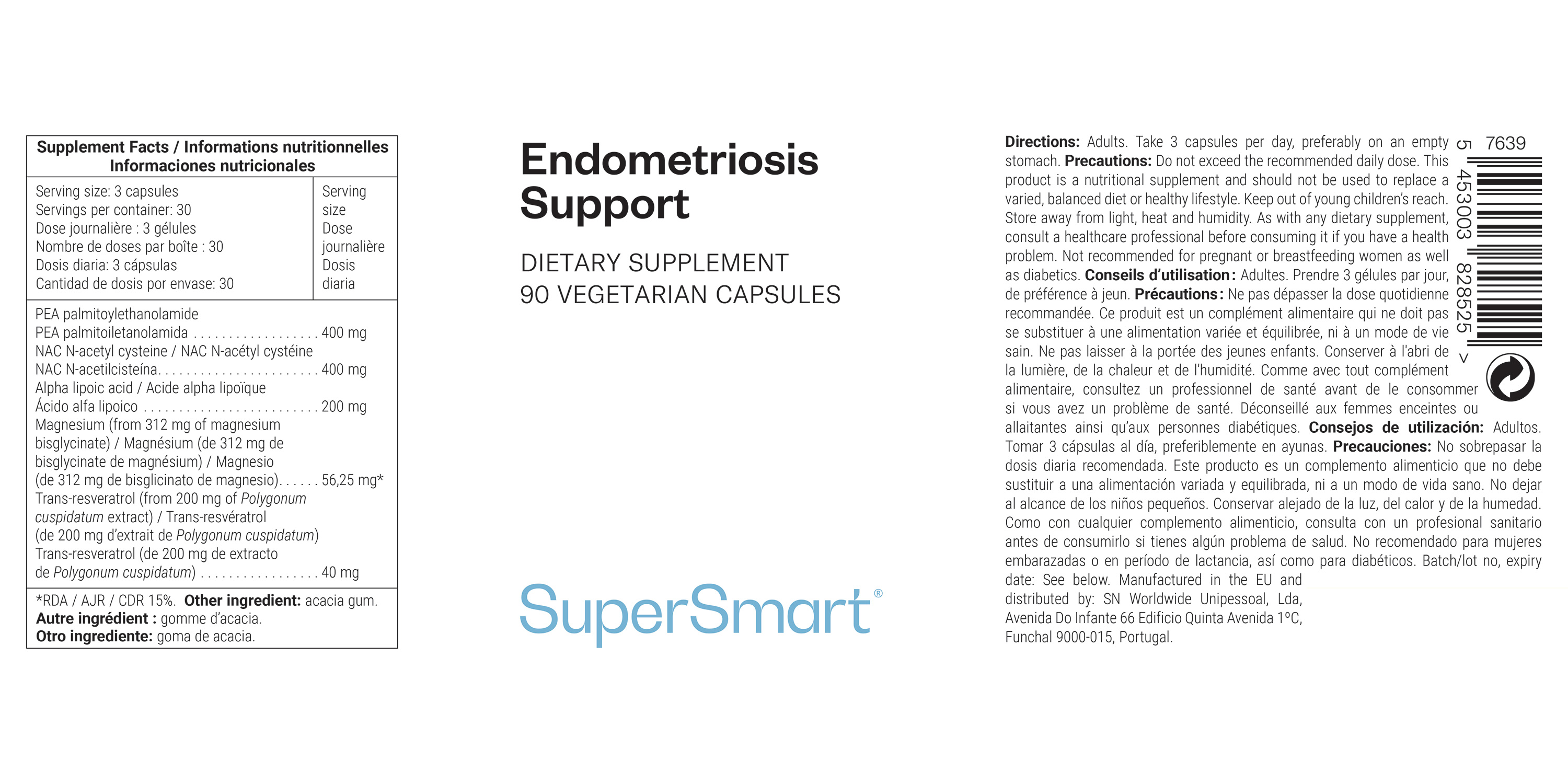 Dietary supplement for endometriosis