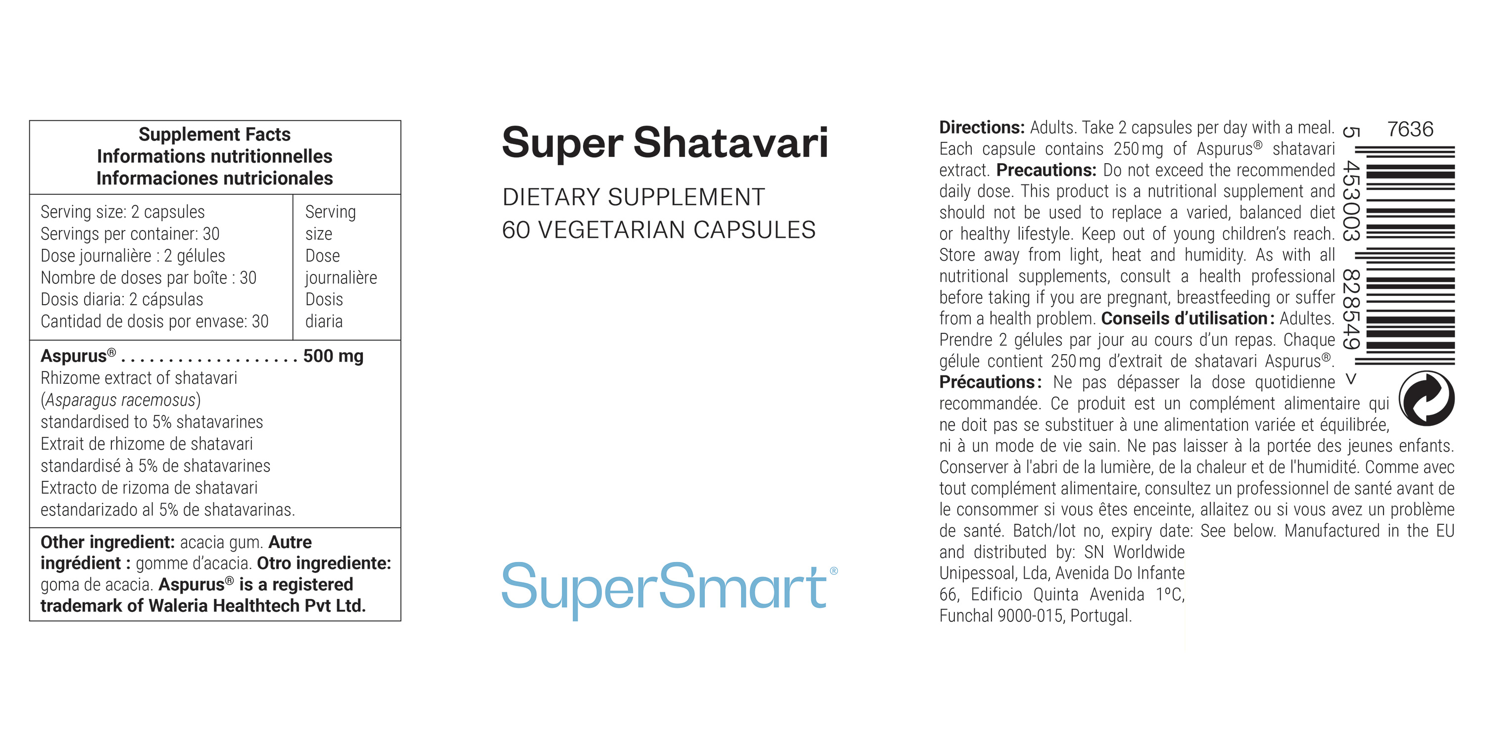 Extrait de racine de shatavari