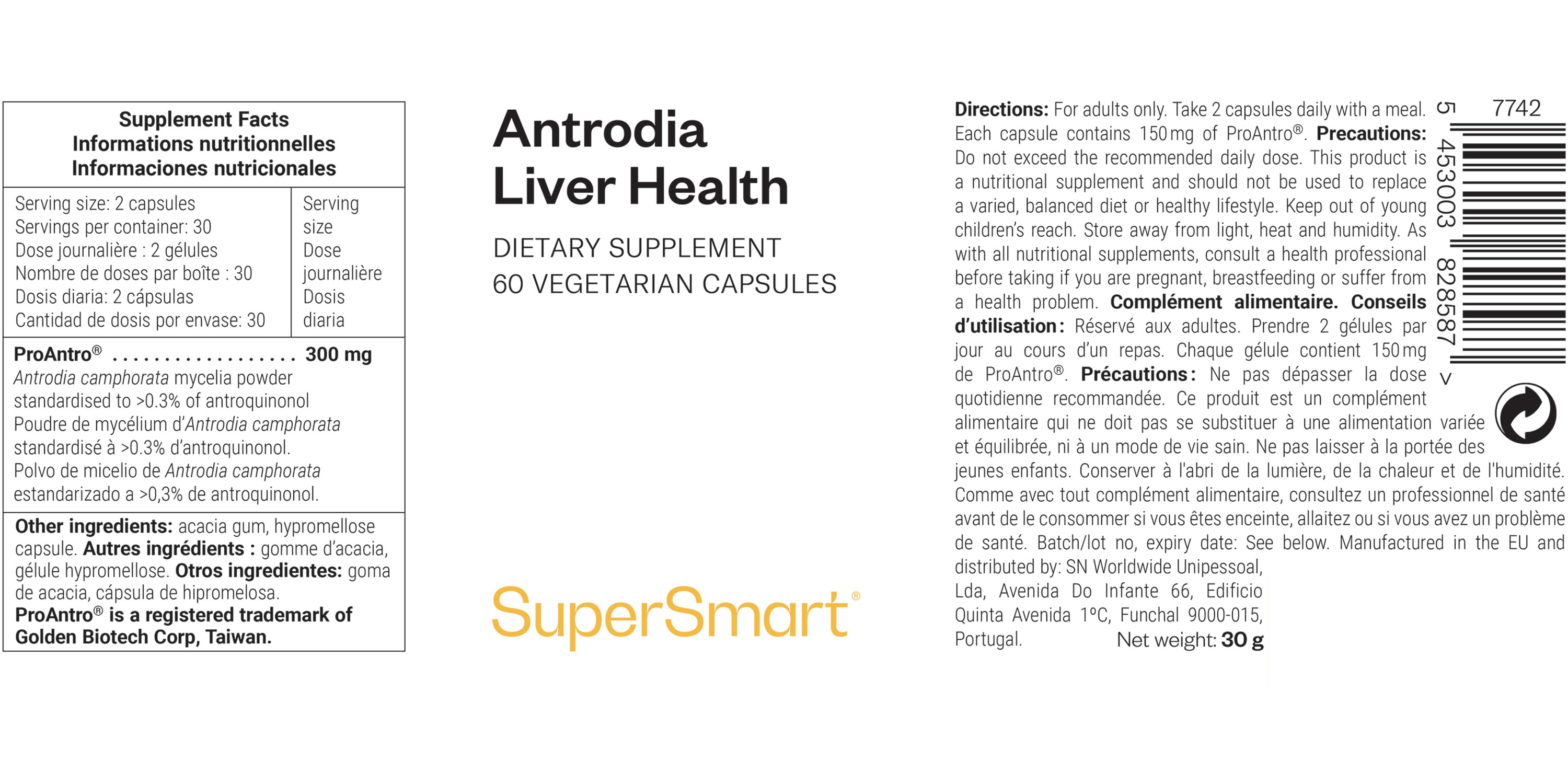 Suplemento Antrodia Liver Health