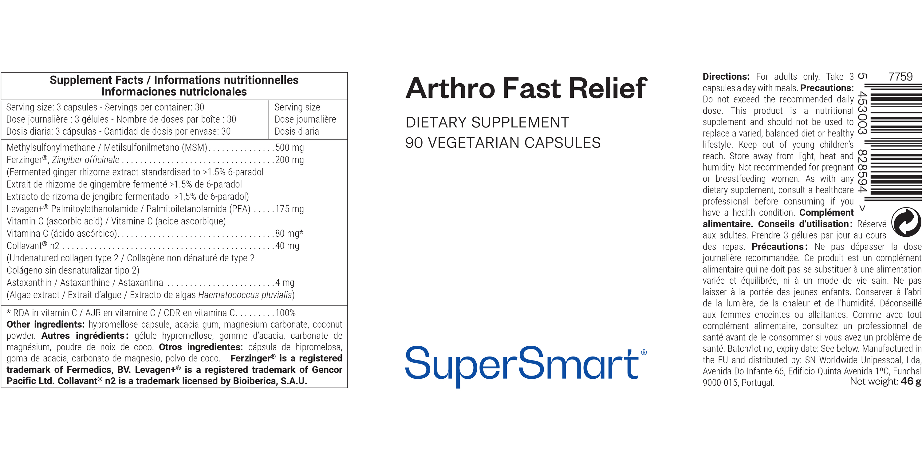 Dietary supplement to support joints.*