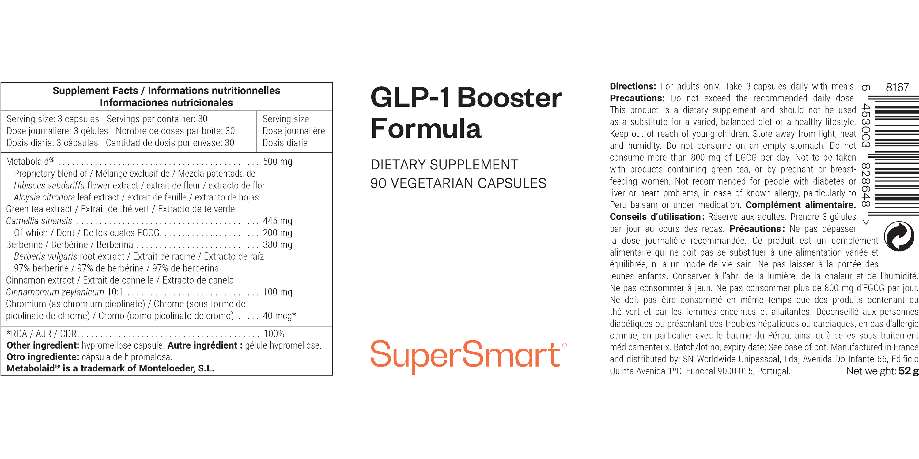Natural GLP-1 Activator Supplement to Help Support Metabolic Balance.*