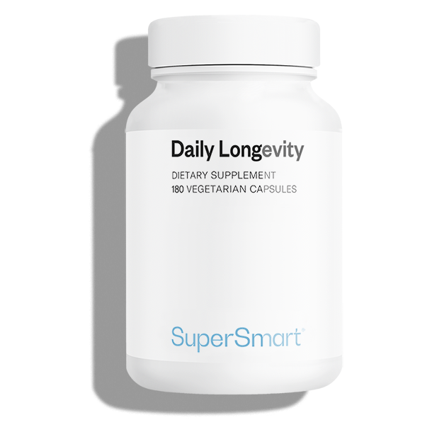 Complemento alimenticio antienvejecimiento para ayudar la longevidad*