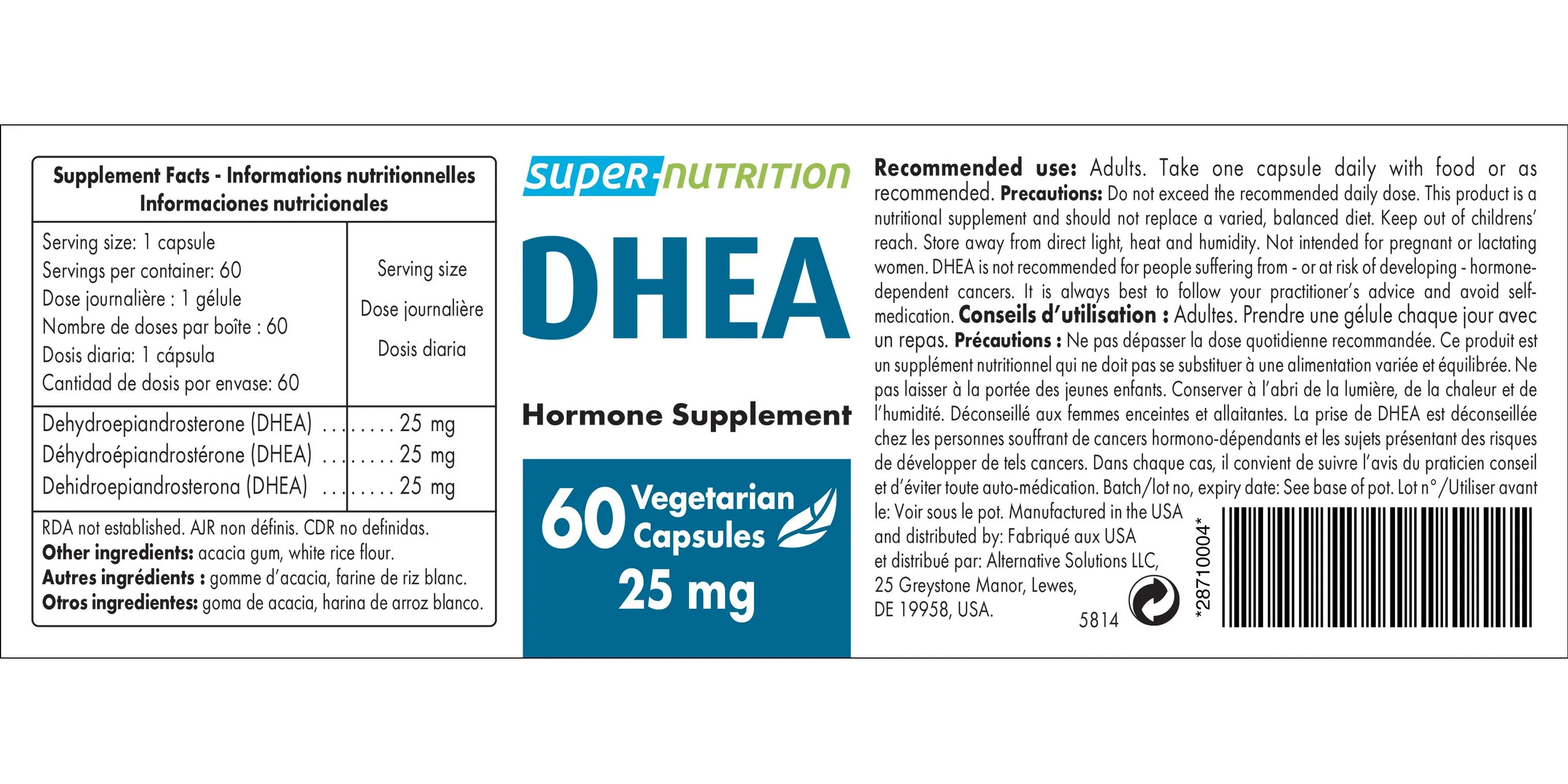 DHEA 25 mg 60